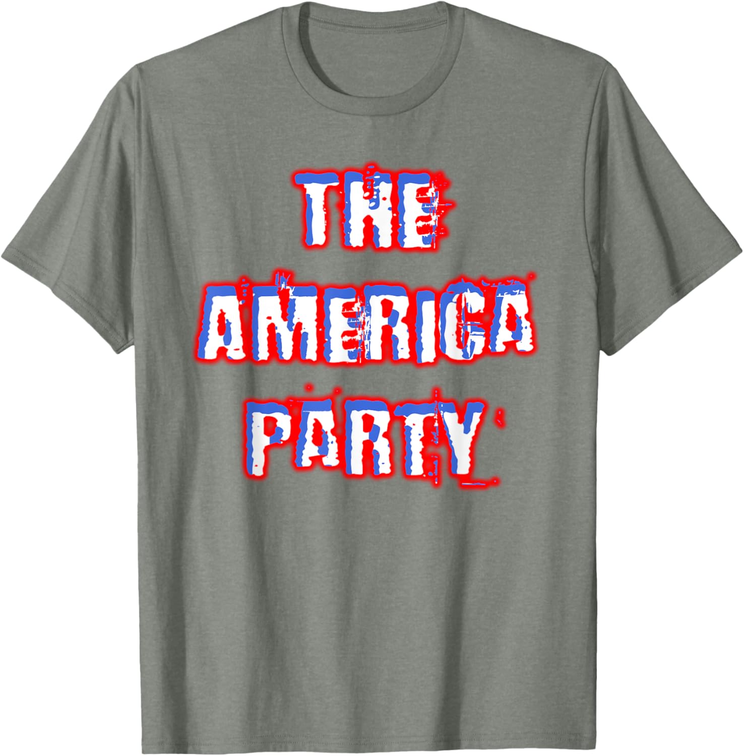 America Party Red White and Blue T-Shirt for Fun and Festive Wear - 3