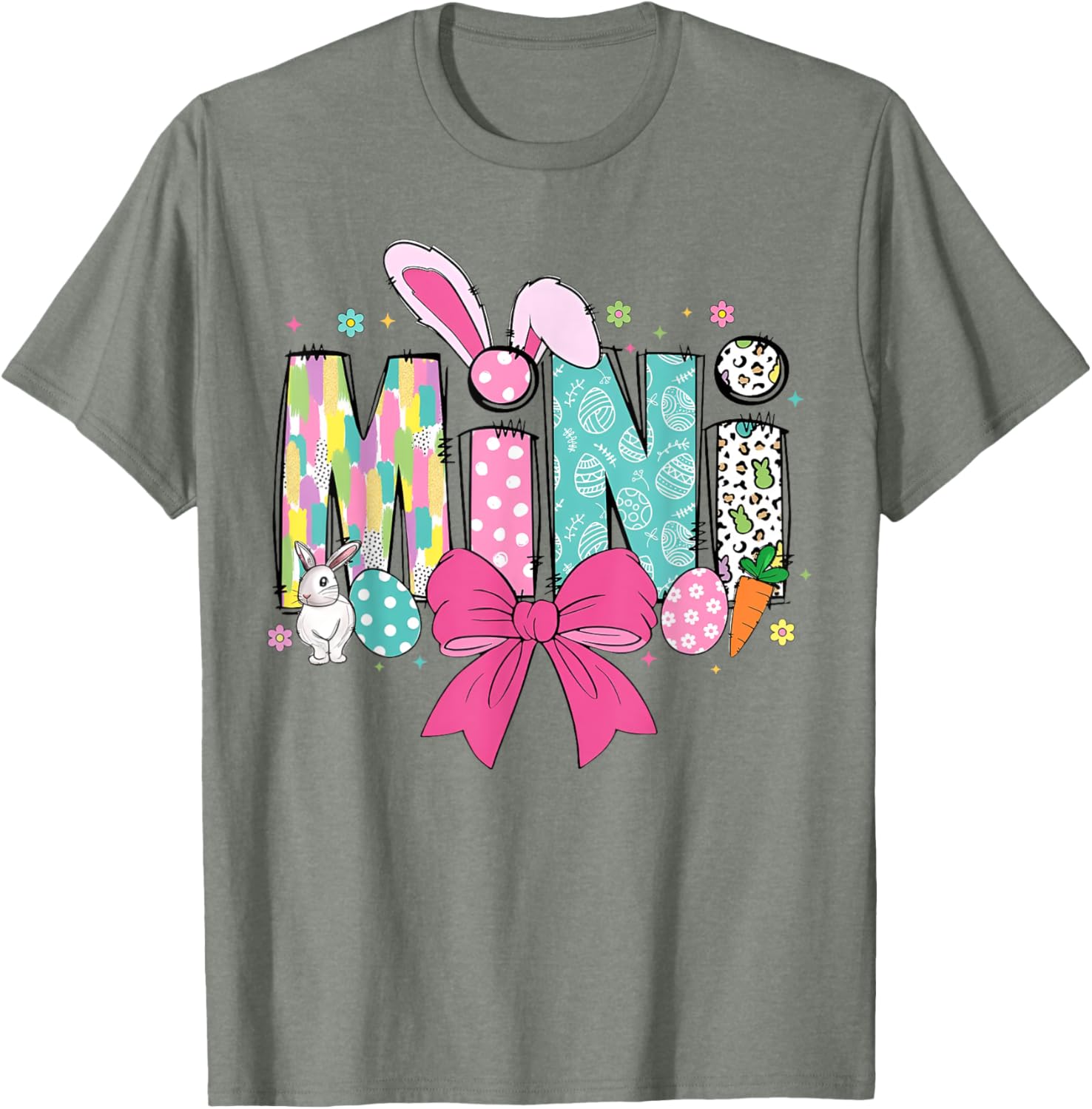 Adorable Mama Bunny Easter T-Shirt for Matching Family Celebrations - 2