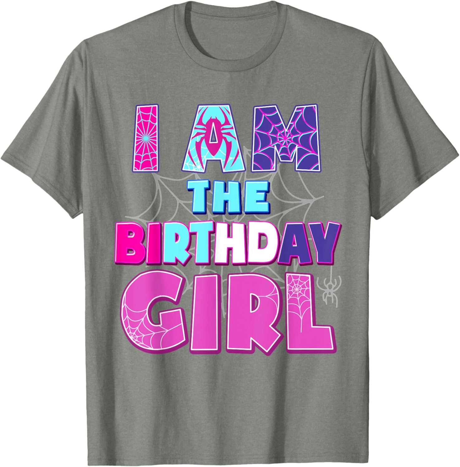 Funny Birthday Girl Spider T-Shirt for Birthday Party Fun - 4