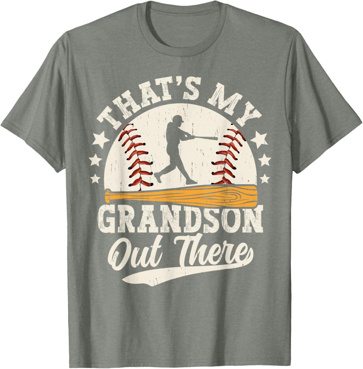 Baseball Grandma Grandpa That's My Grandson Out There T-Shirt - 11