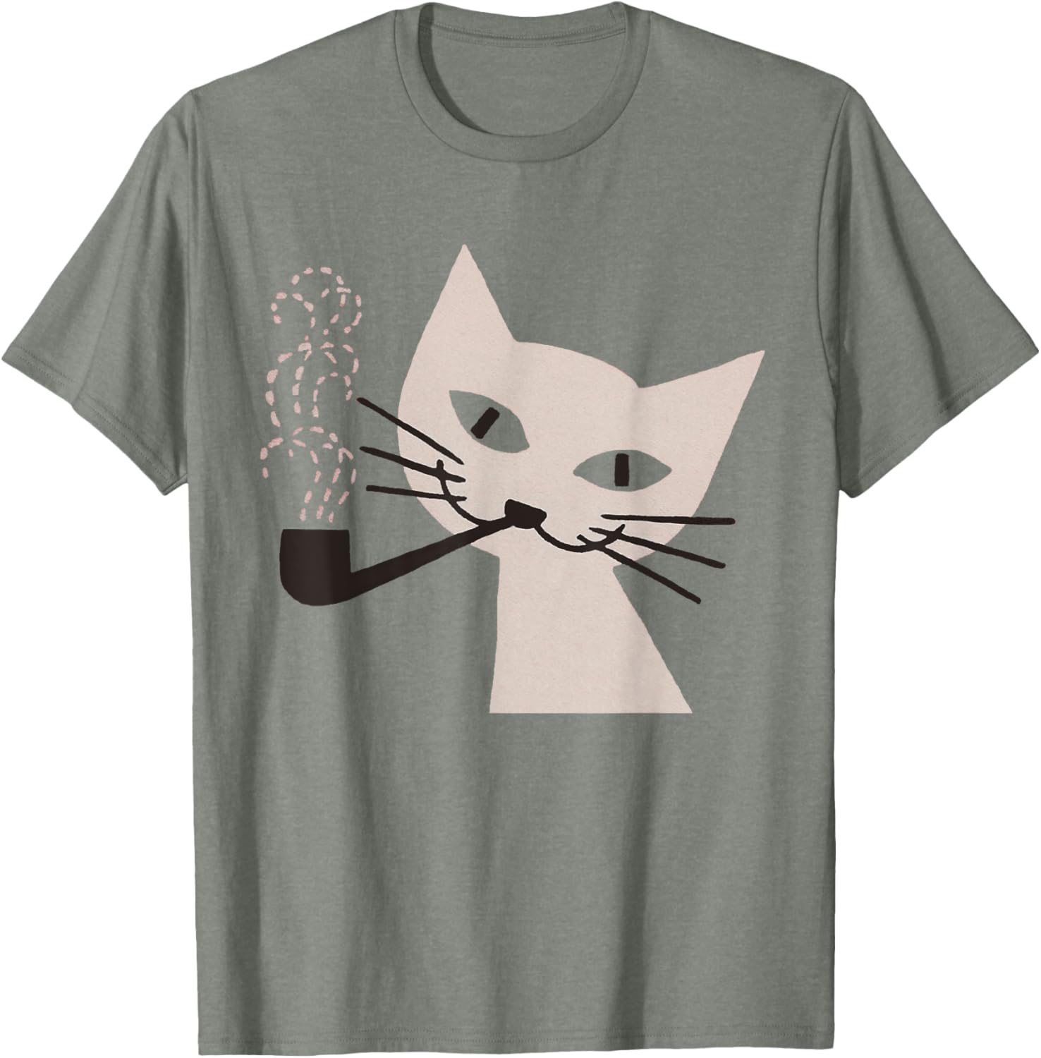 Retro 60s Vintage Cat Smoking Cigarette T-Shirt for Cool Cat Lovers - 15