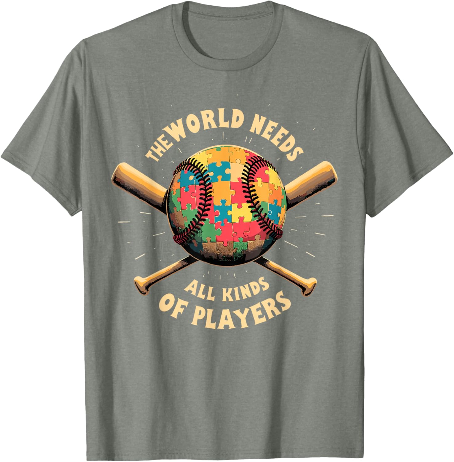 Autism Awareness Support T-Shirt for Baseball Players and Fans - 28
