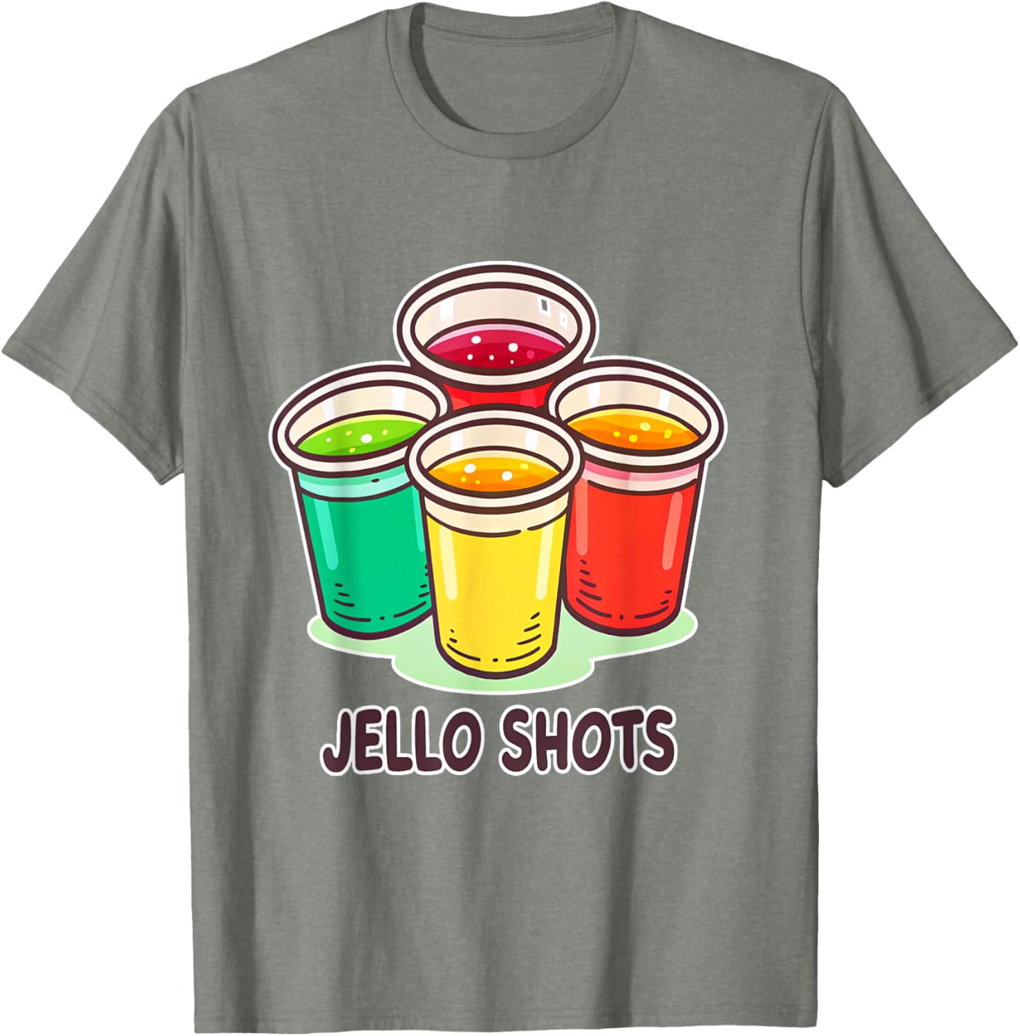 Colorful Jello Shots Party T-Shirt for Fun Celebrations and Events - 1
