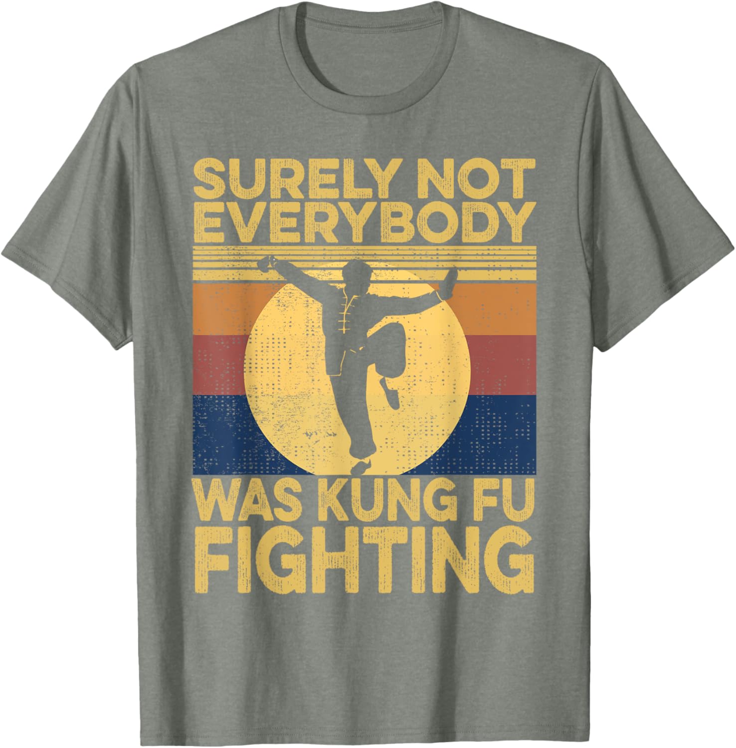 Vintage Surely Not Everybody Was Kung Fu Fighting Men's T-Shirt - 6