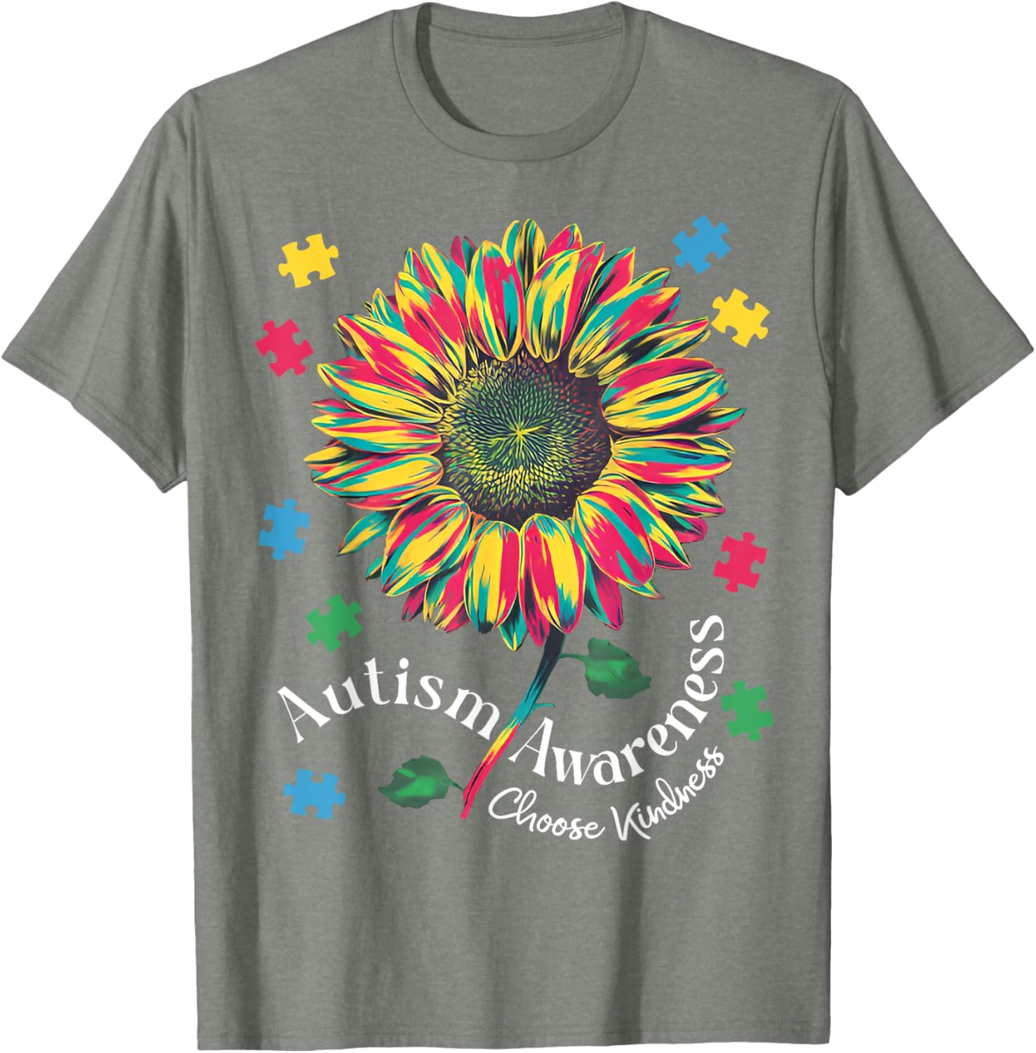 Autism Awareness Choose Kindness T-Shirt for Boys and Girls - 19