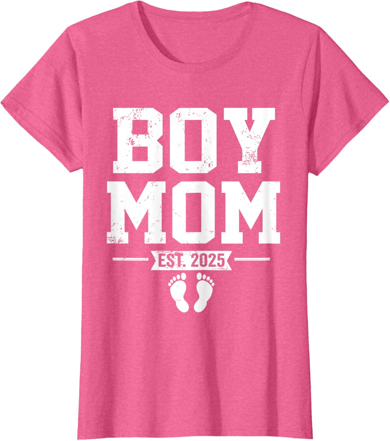 Boy Mom Established 2025 Newborn Mother's Day Gift T-Shirt - 7