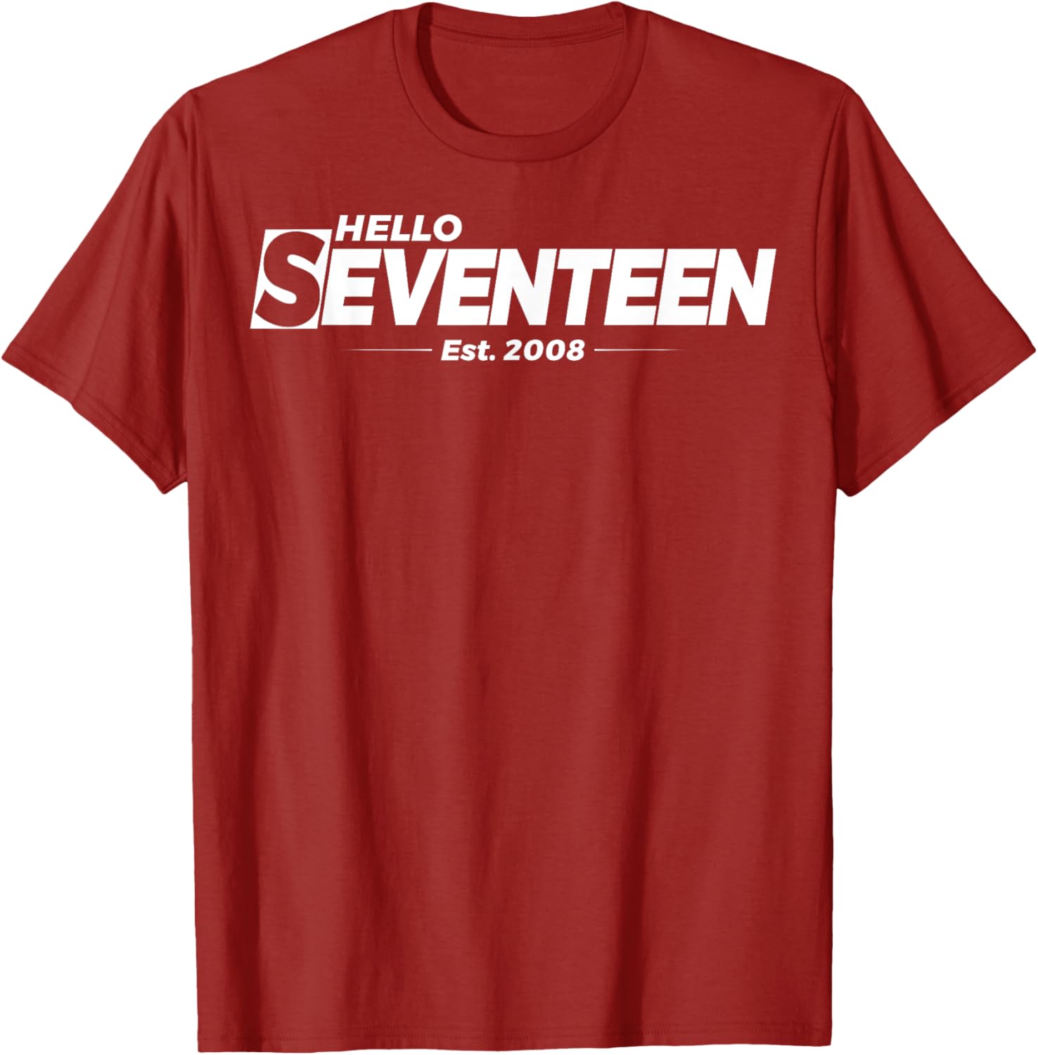 Hello Seventeen Birthday T-Shirt for 17th Birthday Celebration Gifts - 8