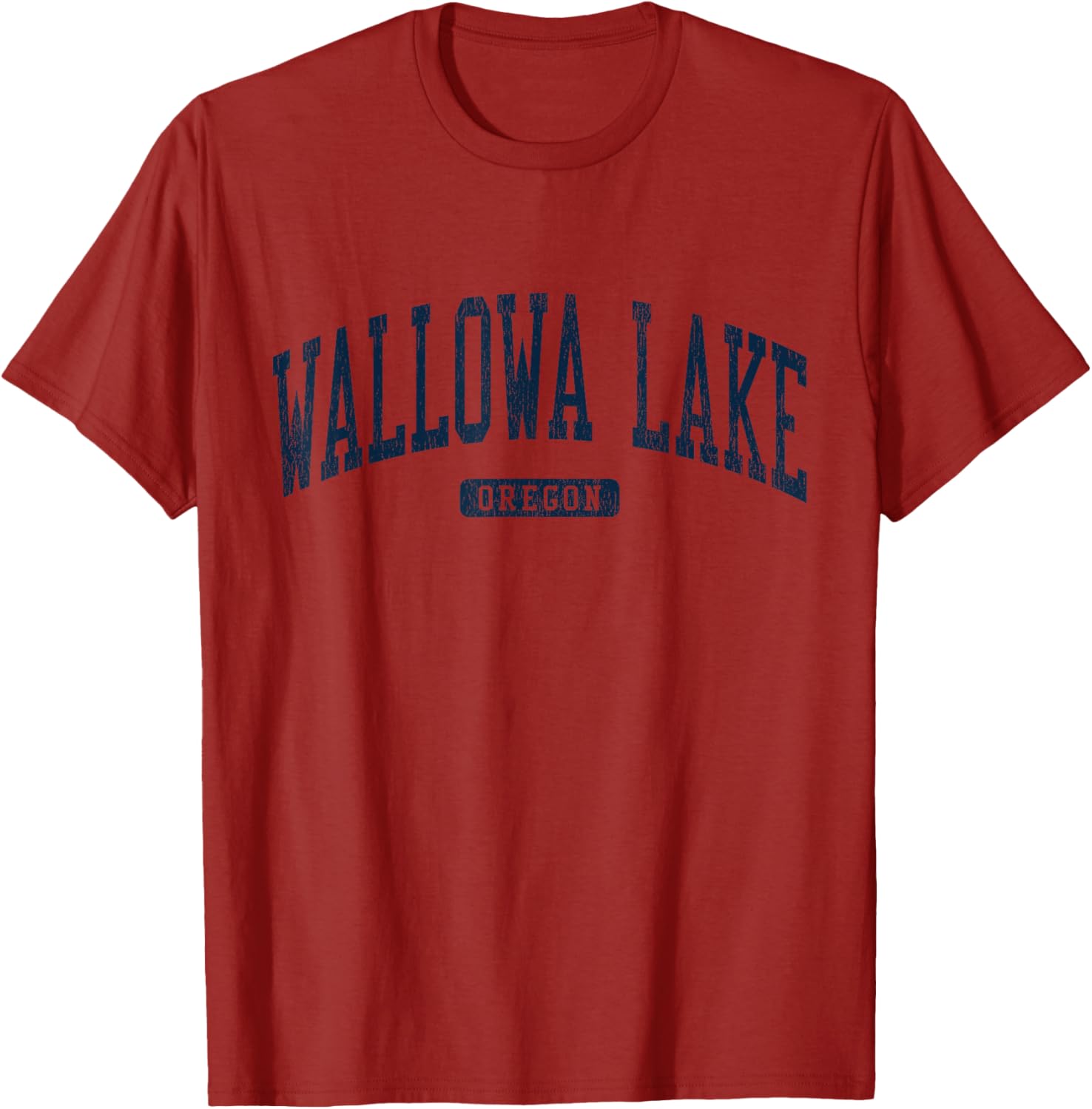 Wallowa Lake Oregon College Style Blue T-Shirt for Casual Wear - 6