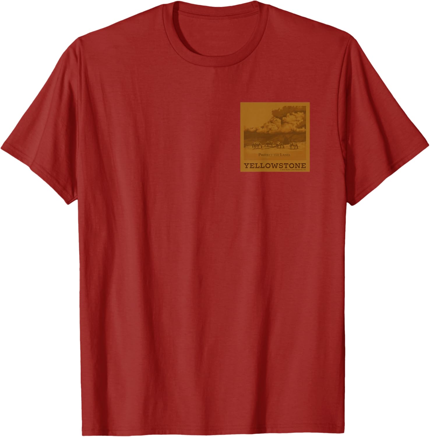 Yellowstone Dutton Ranch Buffalo Faux Chest Patch T-Shirt for Fans - 5