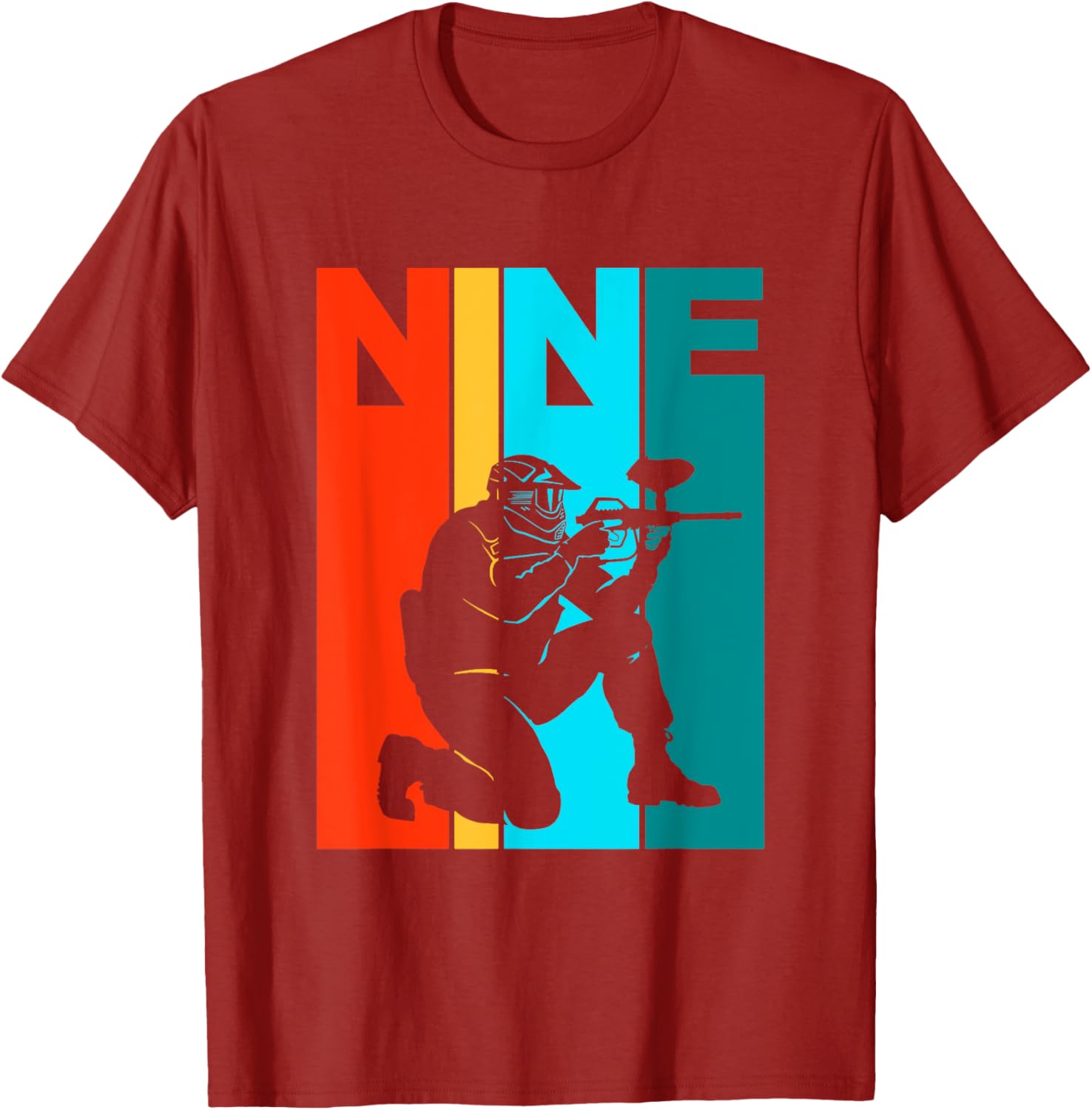 Cool 9th Birthday Paintball T-Shirt for Boys Fun Birthday Gift - 13
