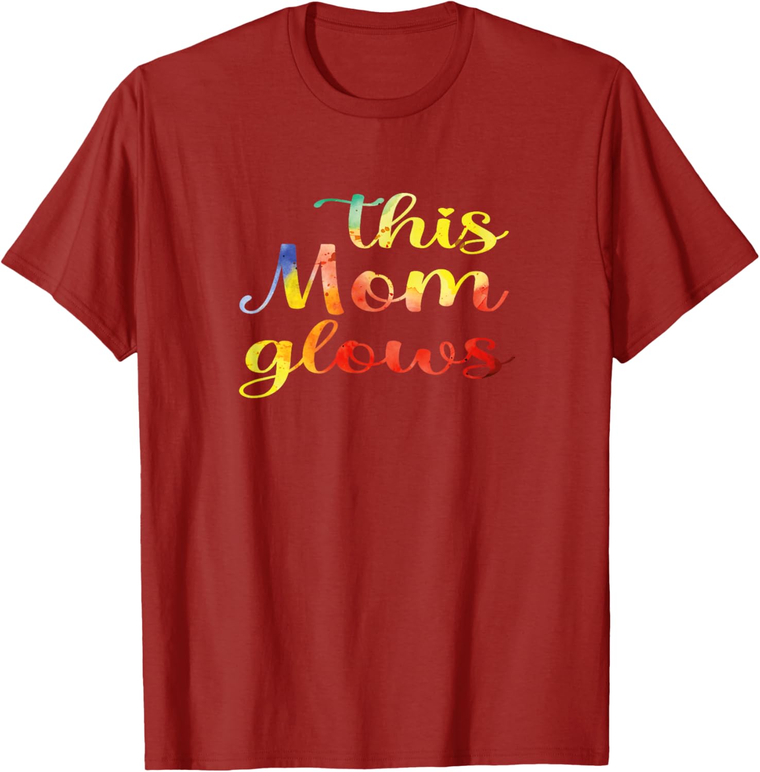 This Mom Glows 80s Tie-Dye Happy Mother's Day T-Shirt for Women - 10