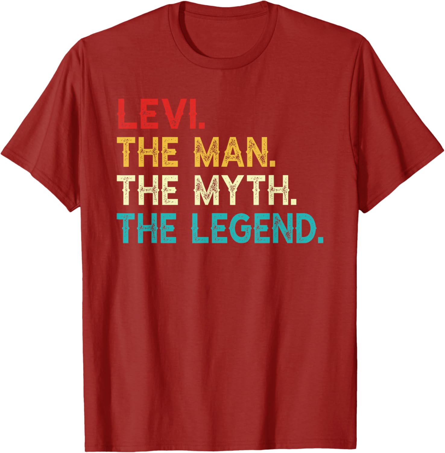 Funny Vintage Levi T-Shirt The Man The Myth The Legend Birthday Gift - 27