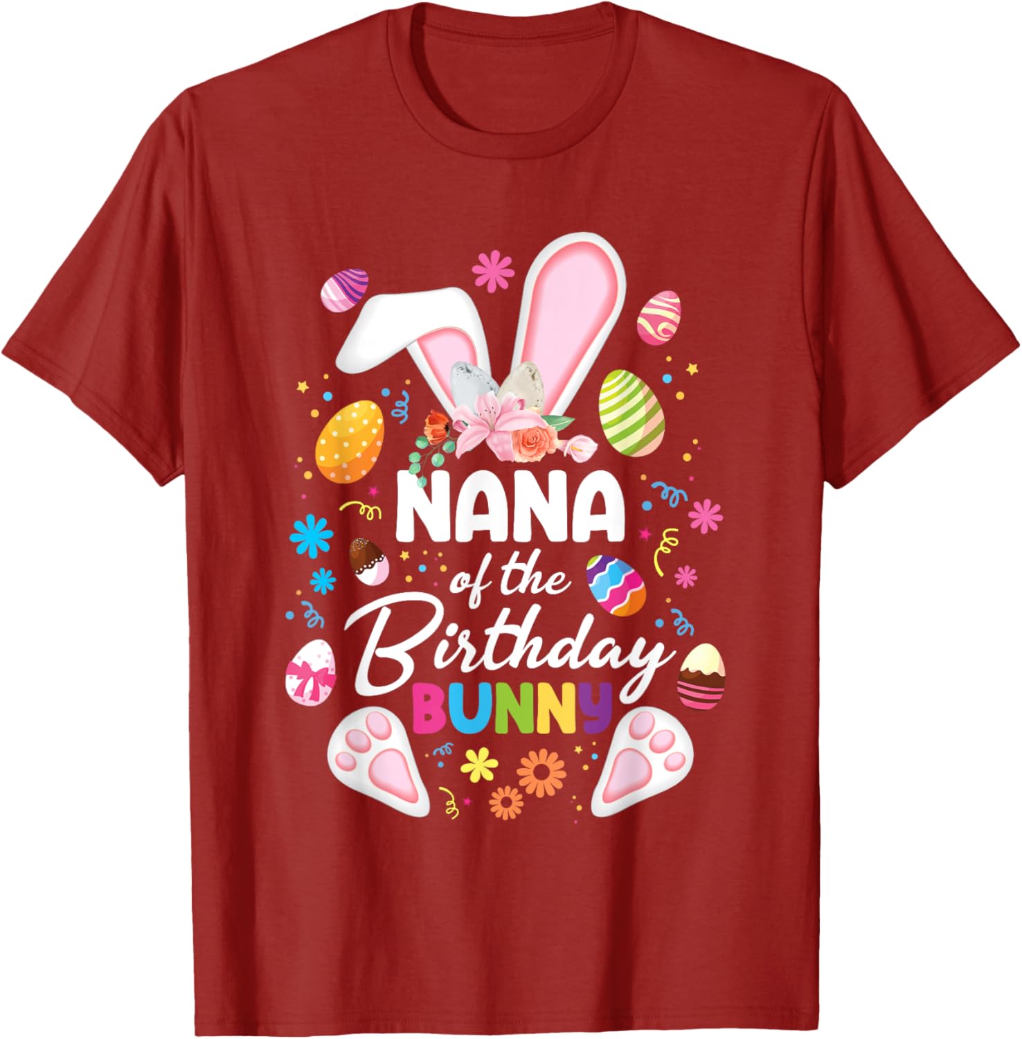 Nana Of The Birthday Bunny Easter Family Matching T-Shirt for Fun Celebrations - 21