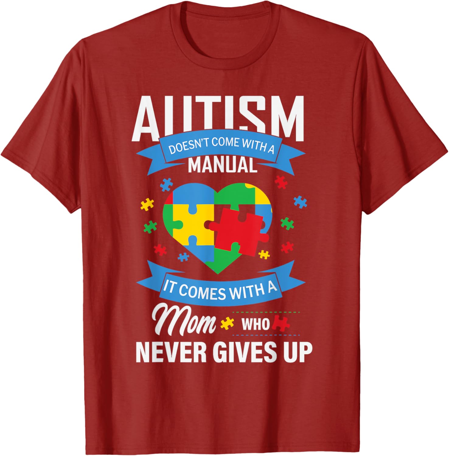 Autism Awareness T-Shirt for Moms - No Manual Needed Design - 15