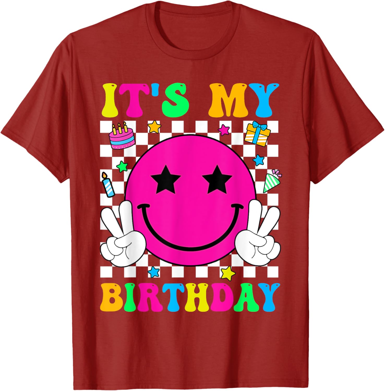 Groovy It's My Birthday T-Shirt for Men, Women, Teens, and Kids - 12