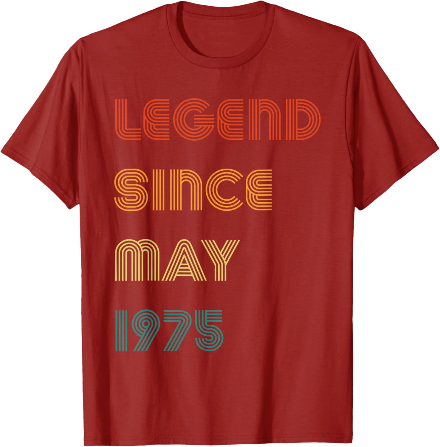 Legend Since May 1975 Retro 50th Birthday T-Shirt for Celebrating Milestones - 5