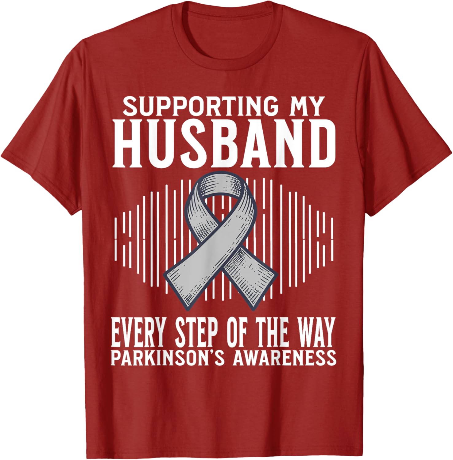 Support My Husband Parkinson's Disease Awareness T-Shirt Gift - 6