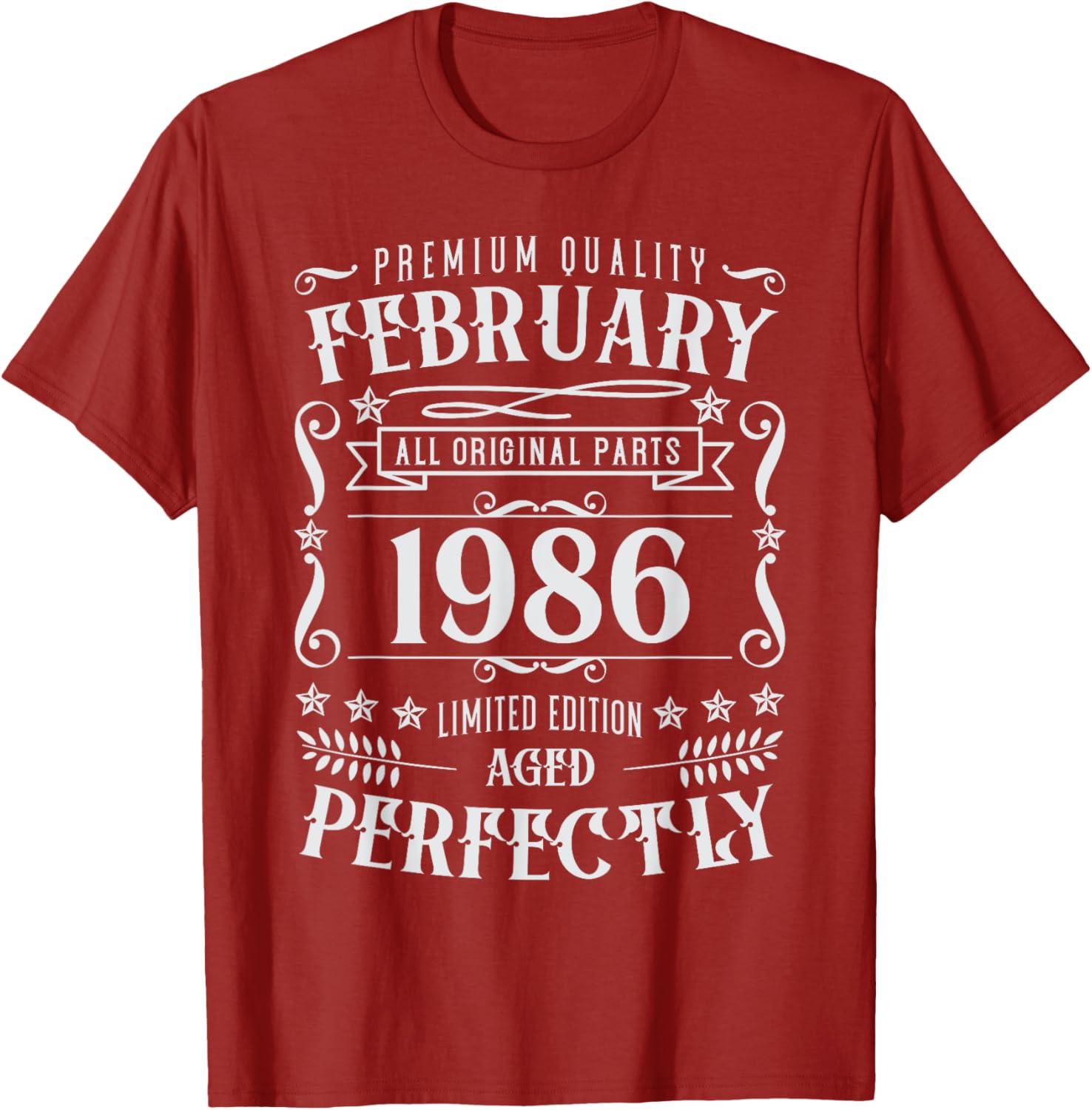 39th Birthday Legends Born in February 1986 T-Shirt for Celebrations - 7