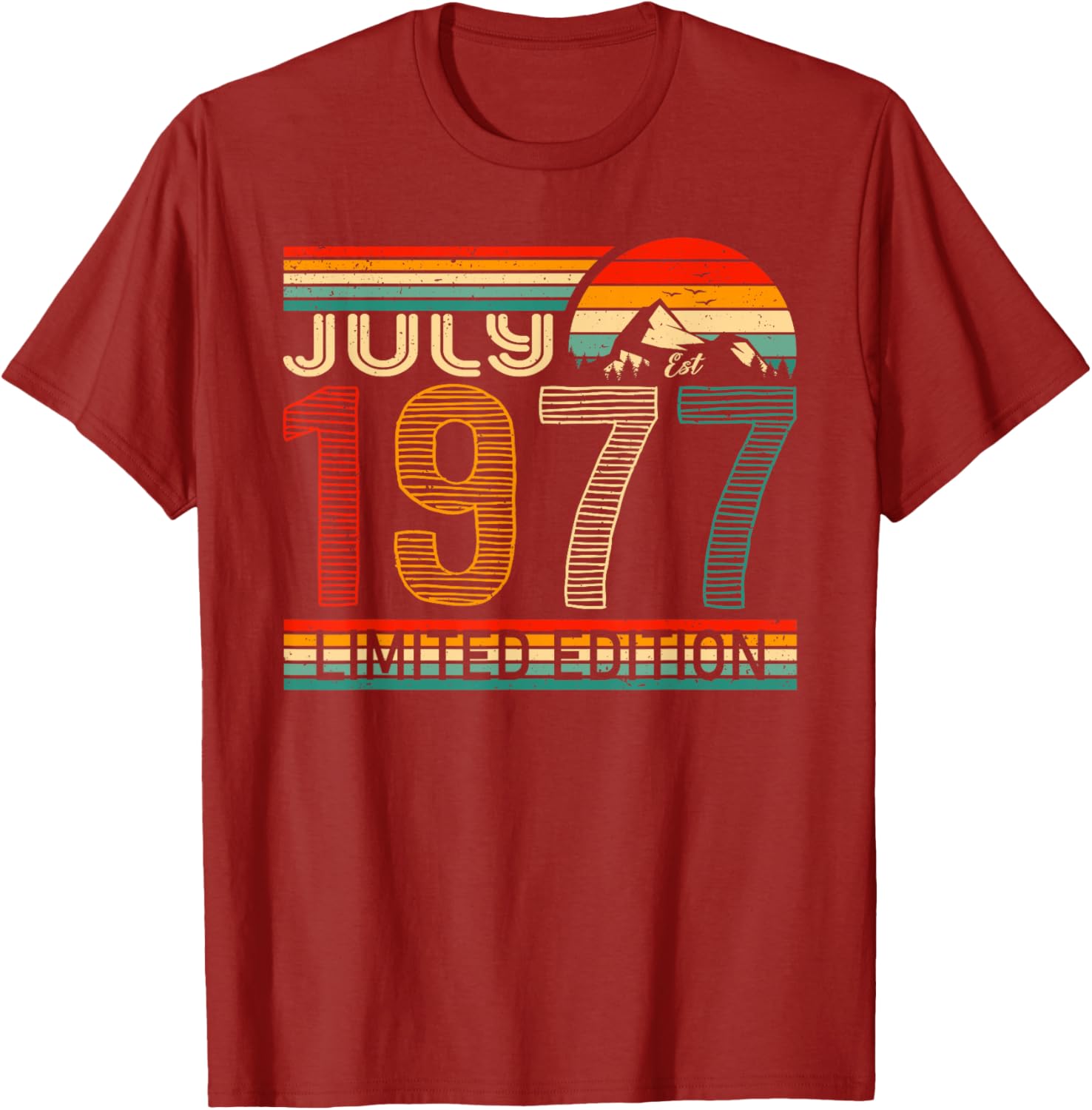Classic July 1977 Vintage Birthday T-Shirt for Nostalgic Celebrations - 11