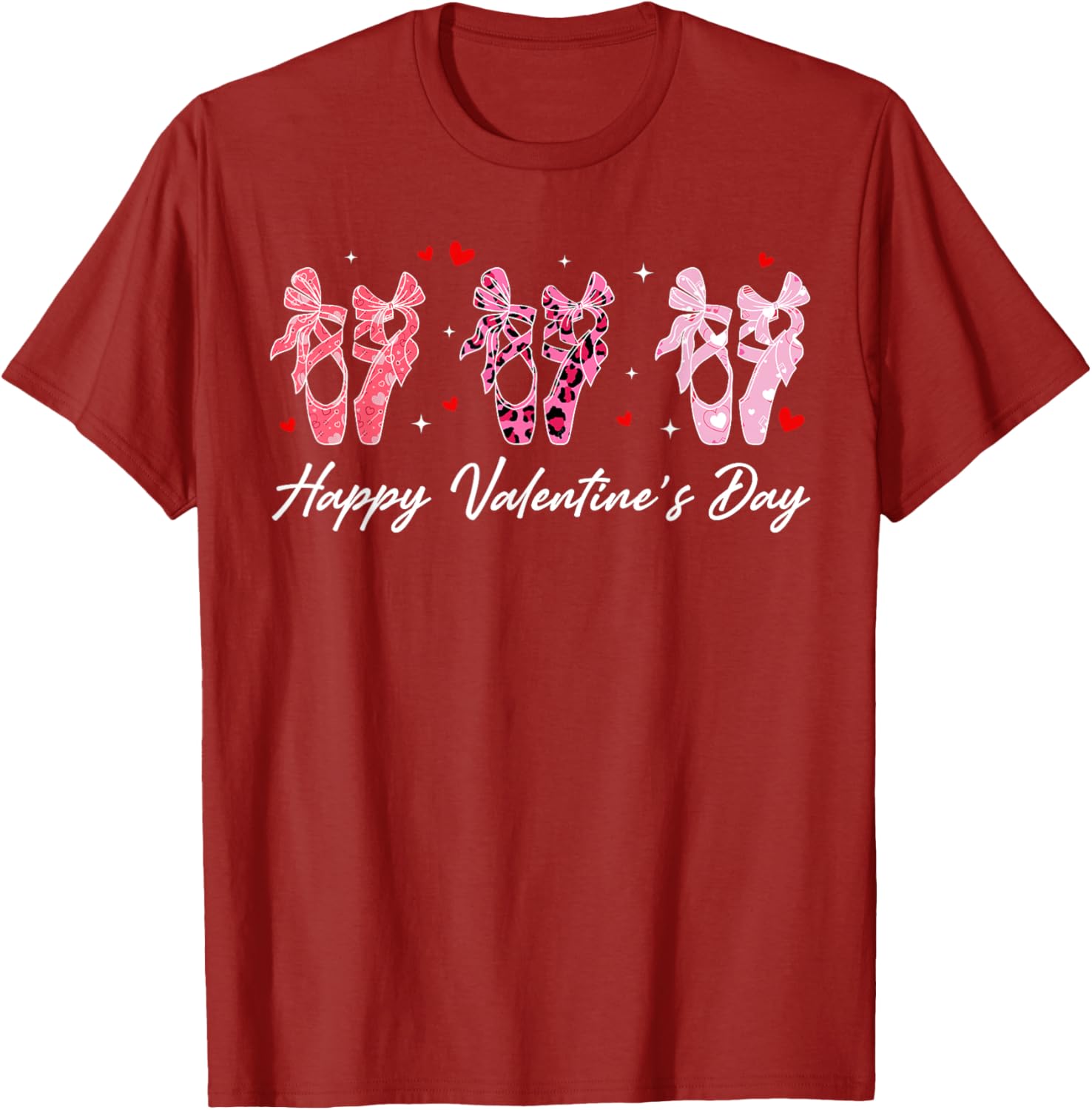 Ballet Dance Teacher T-Shirt with Ballerina Heart for Valentine's Day - 4