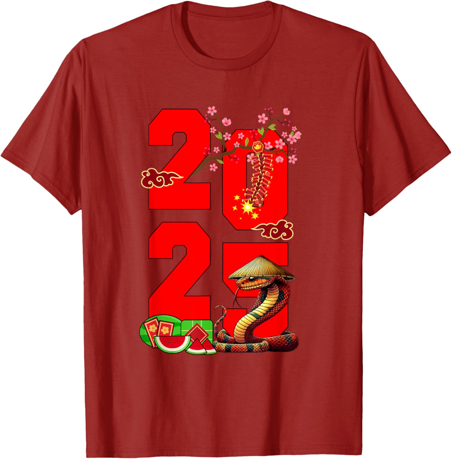 2025 Vietnamese Lunar New Year Snake Family T-Shirt for Festive Fun - 23