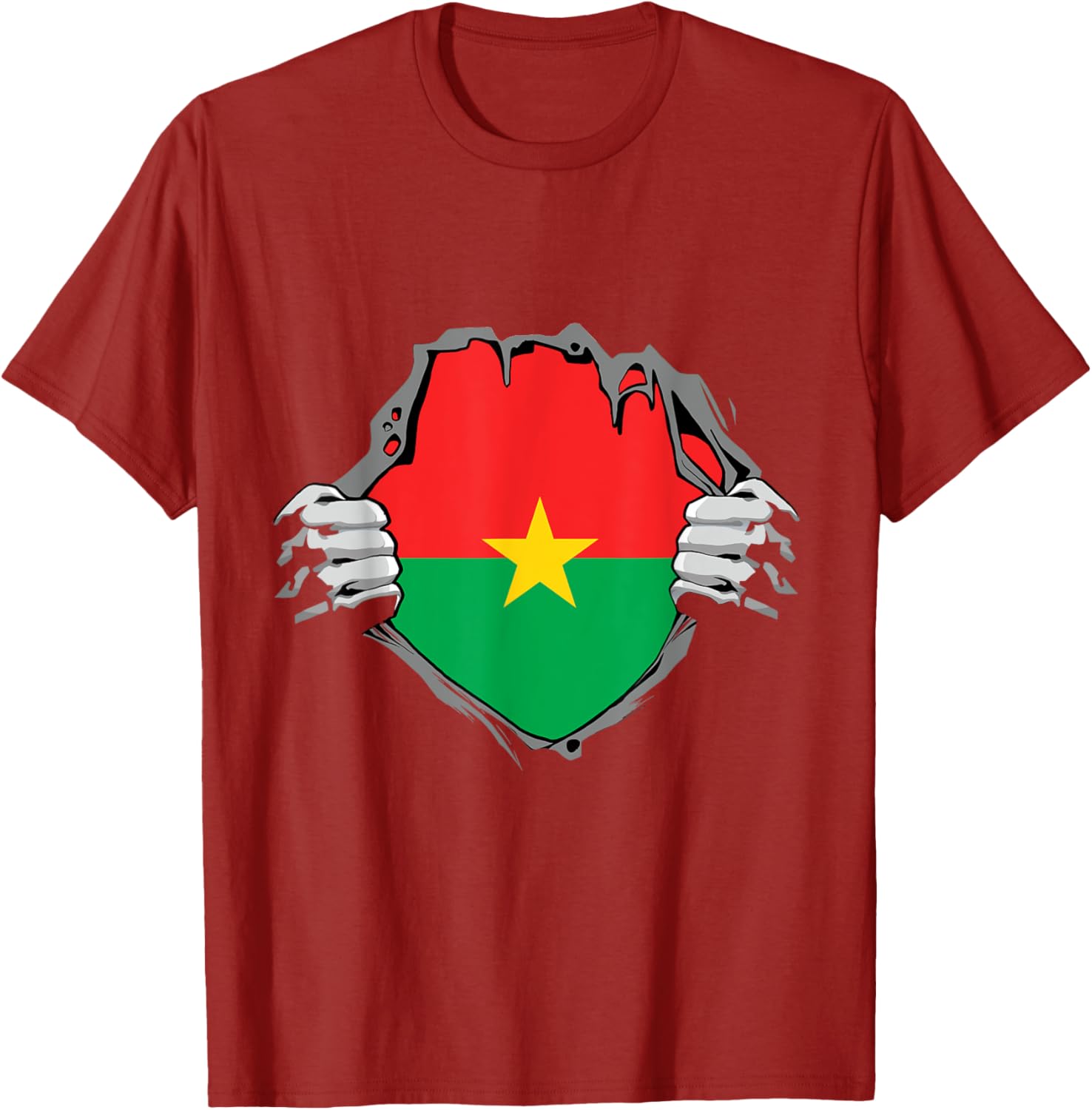 Burkina Faso Heartbeat EKG Pulse T-Shirt for Proud Burkina Fasoans - 14