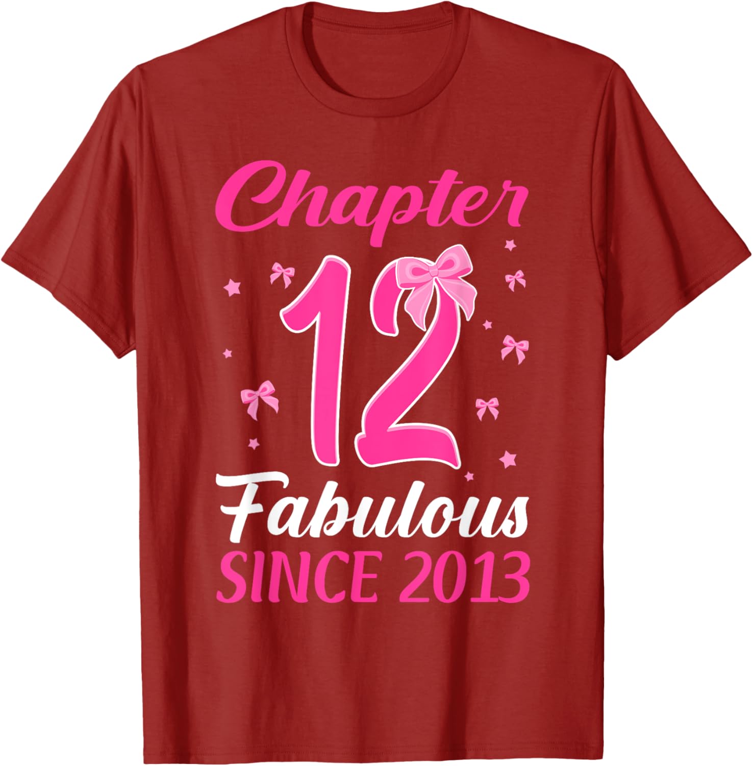 Fabulous Since 2013 Happy 12th Birthday Girl T-Shirt for Celebrations - 6