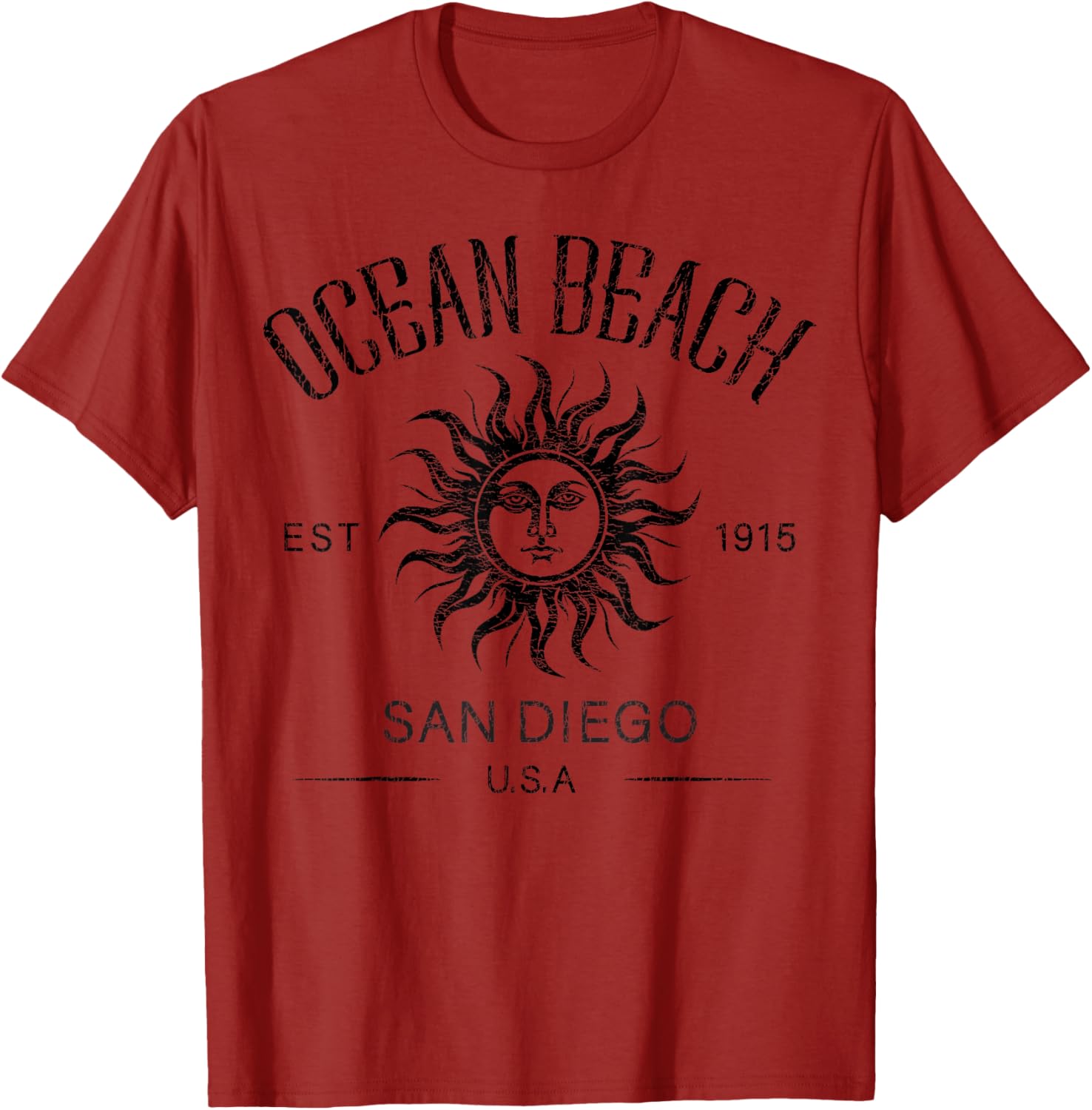 Vintage Summer Vacation T-Shirt San Diego Ocean Beach Established 1915 - 9