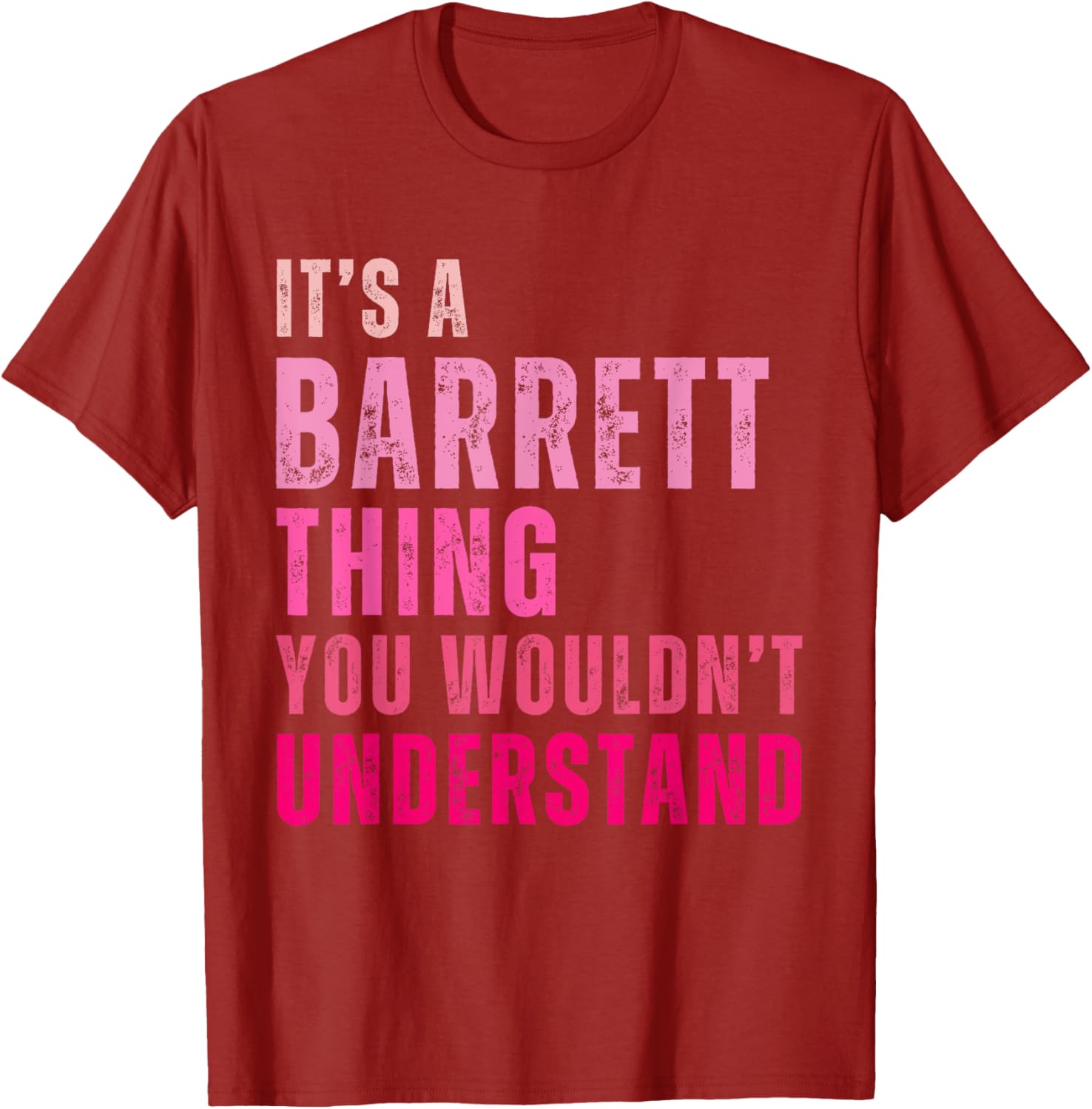 Barrett Vintage T-Shirt It's A Barrett Thing You Wouldn't Understand - 14