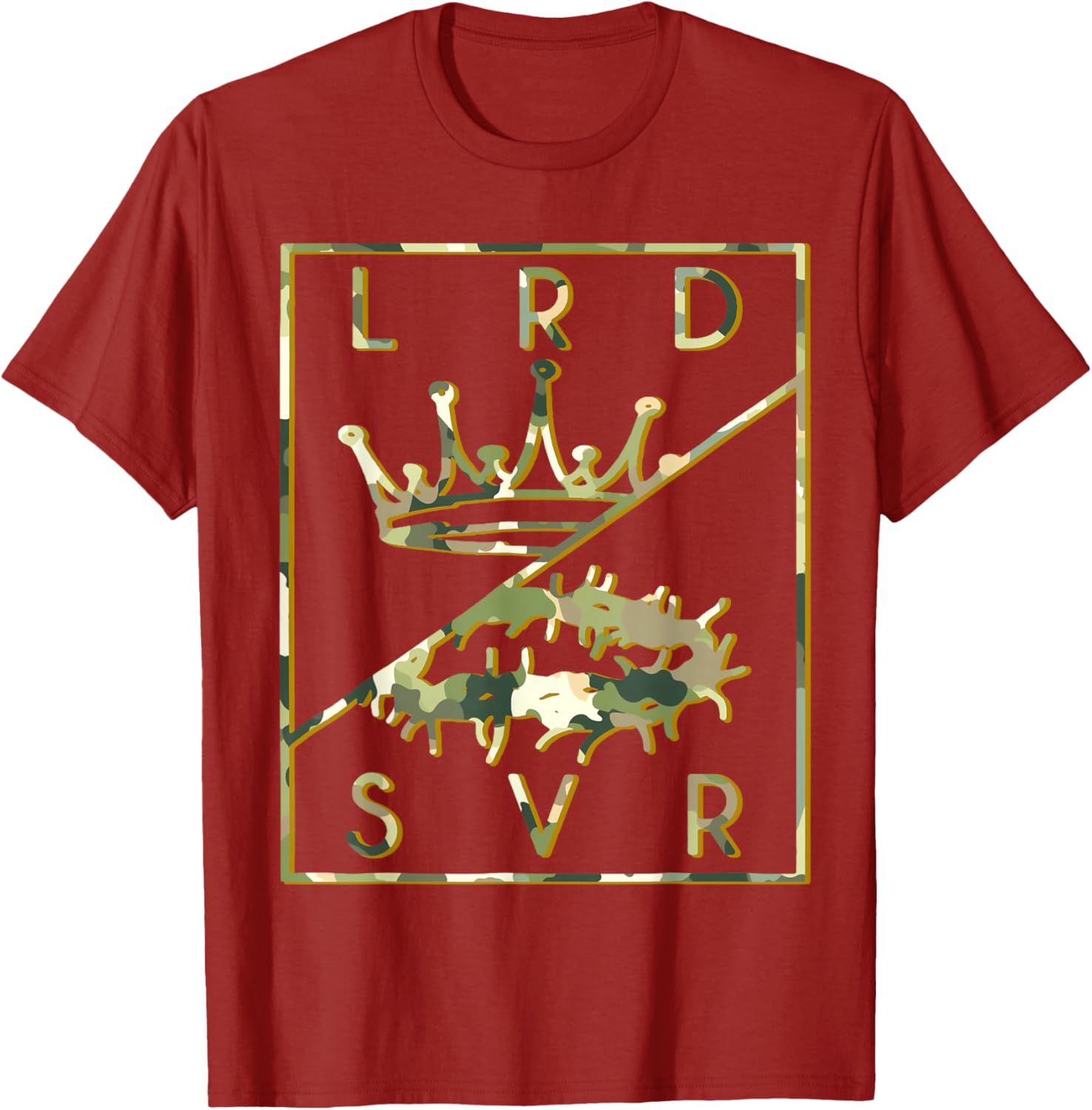 Camo Jesus Crown T-Shirt - Christian King Lord & Savior Apparel - 23