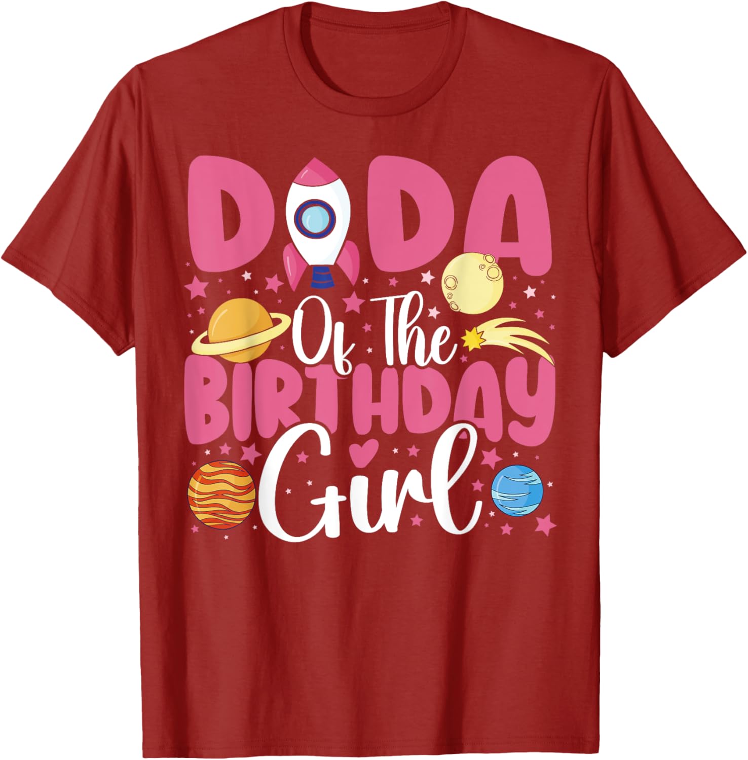 Birthday Girl Astronaut Family T-Shirt for Fun Celebrations - 19