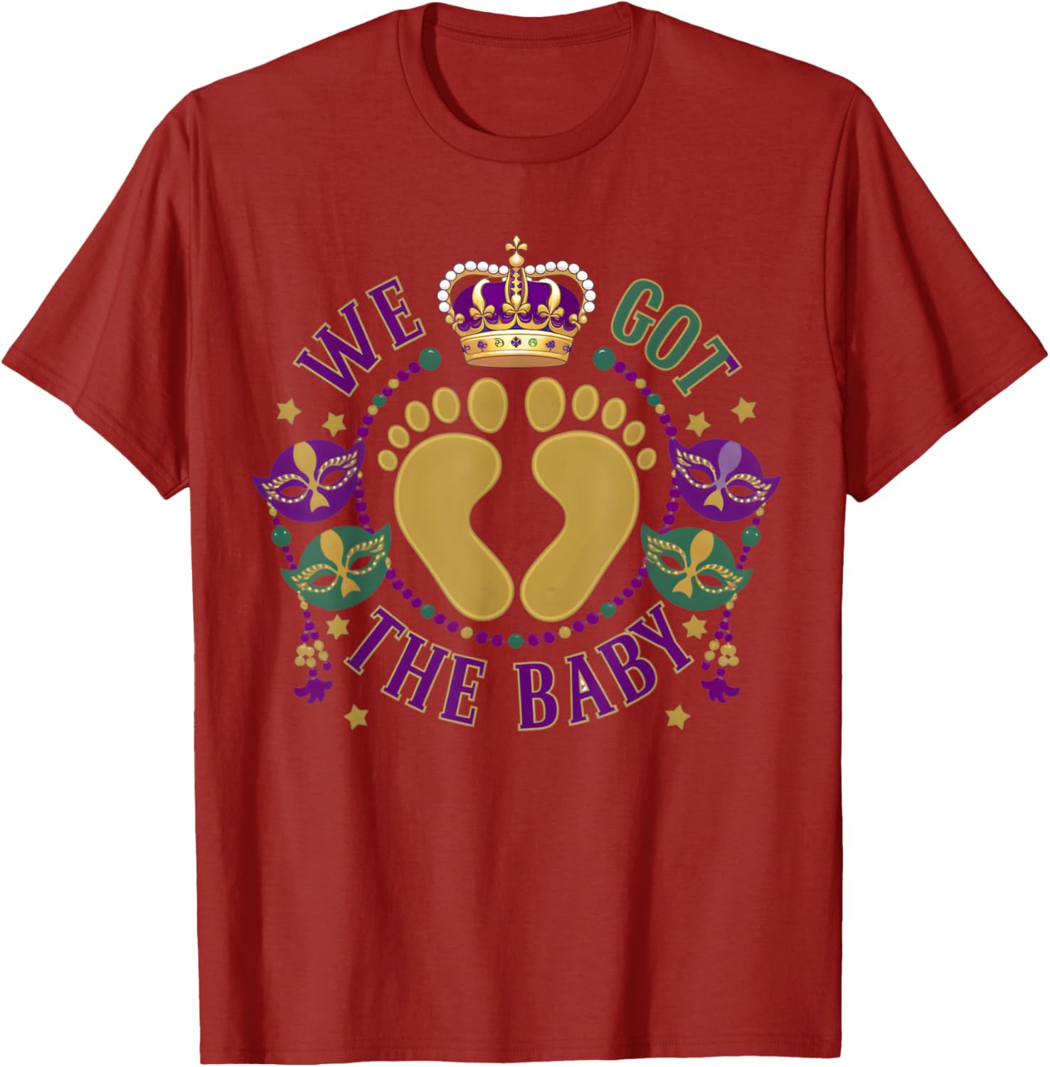 We Got The Baby Mardi Gras Pregnancy Announcement T-Shirt for Moms - 29