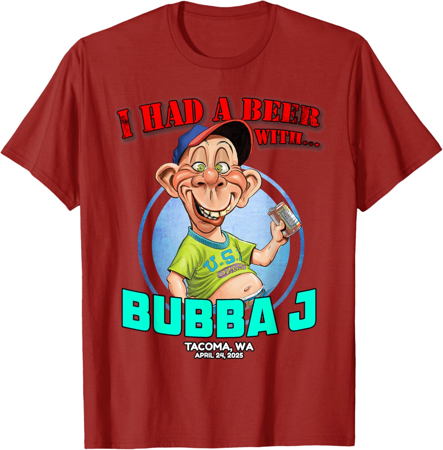 Bubba J Tacoma WA T-Shirt 2025 Stylish and Comfortable Apparel - 8