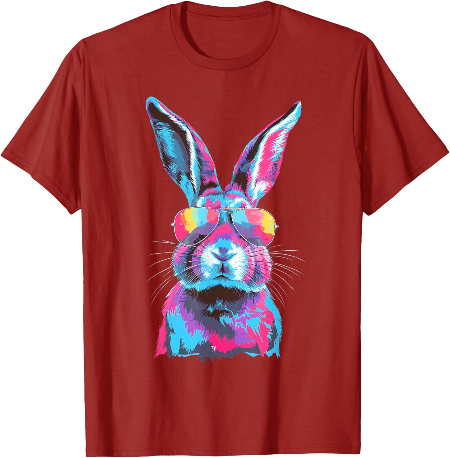 Bunny Face Sunglasses T-Shirt for Easter Fun - Men, Women, Kids - 8