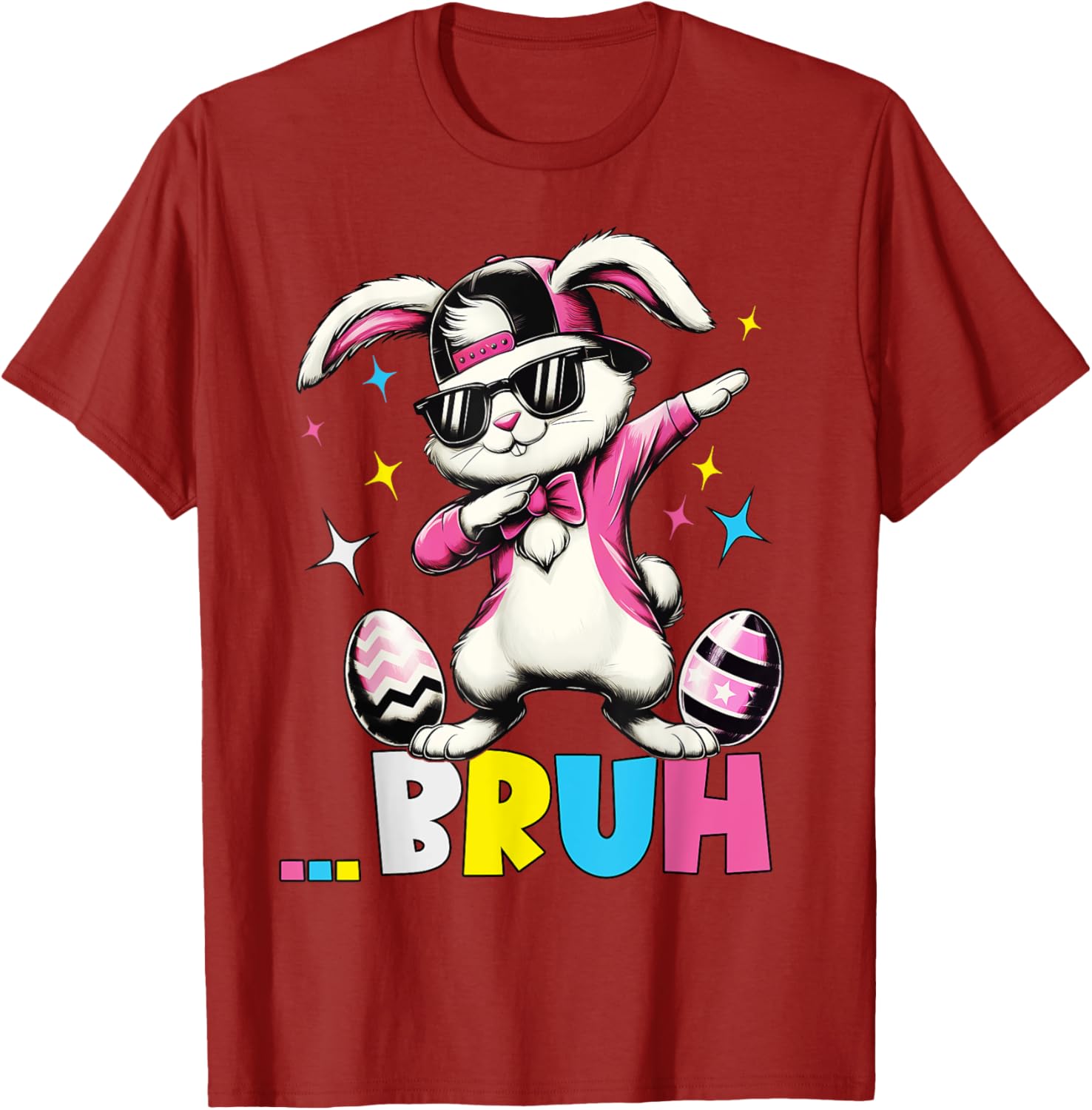Cool Dabbing Bunny Sunglasses Easter T-Shirt for Kids and Teens - 15