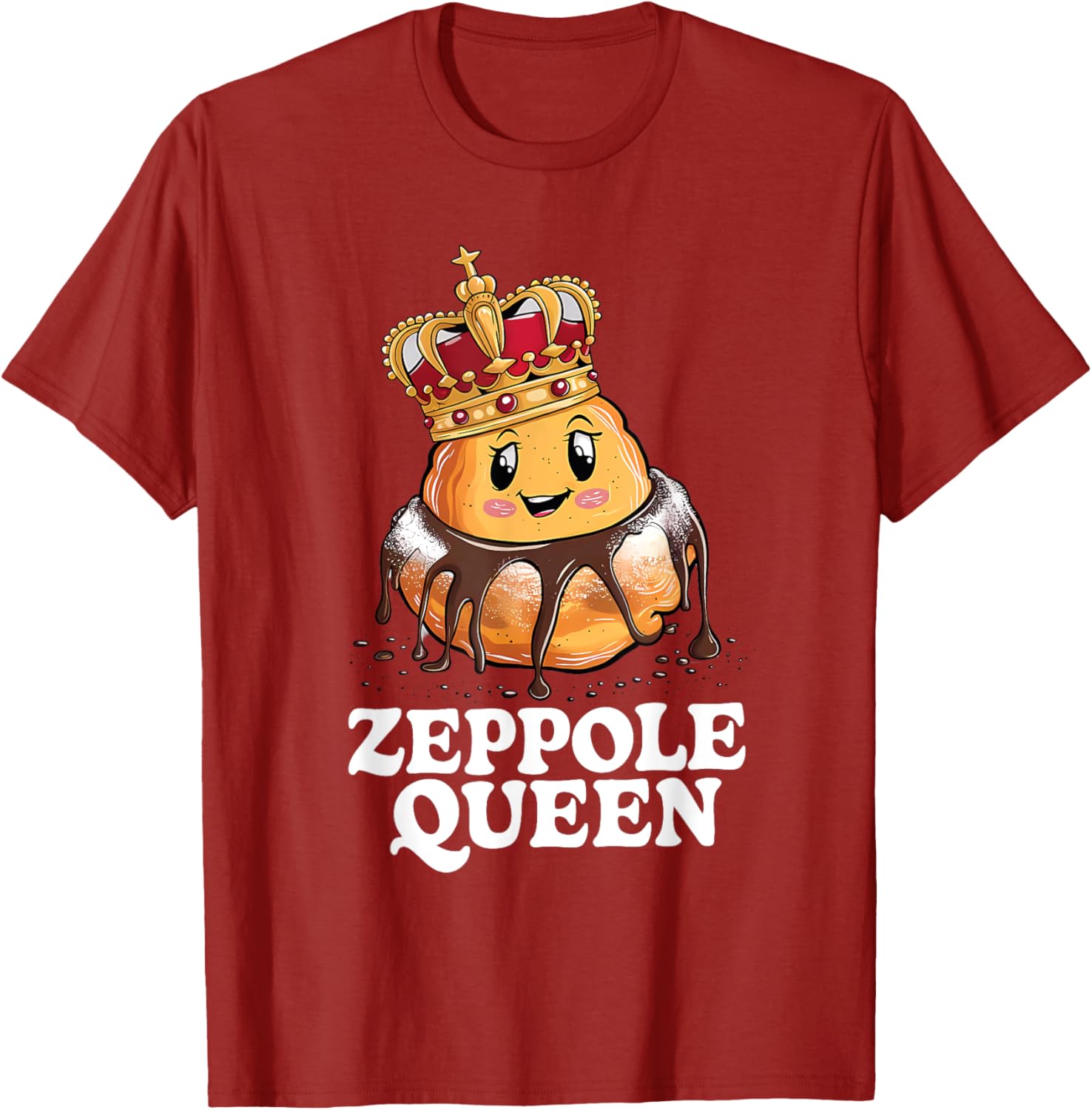 Zeppole Queen T-Shirt for Food Lovers - Fun and Stylish Design - 8