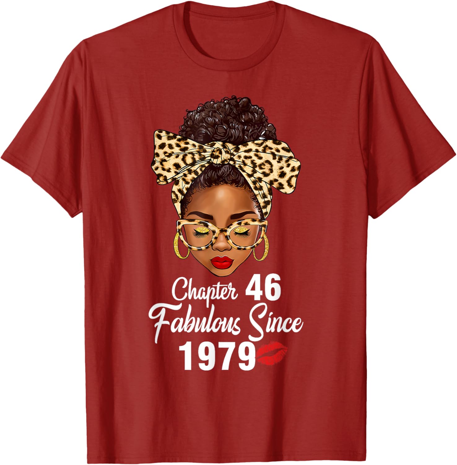 Fabulous Since 1979 46th Birthday Leopard T-Shirt for Women - 6