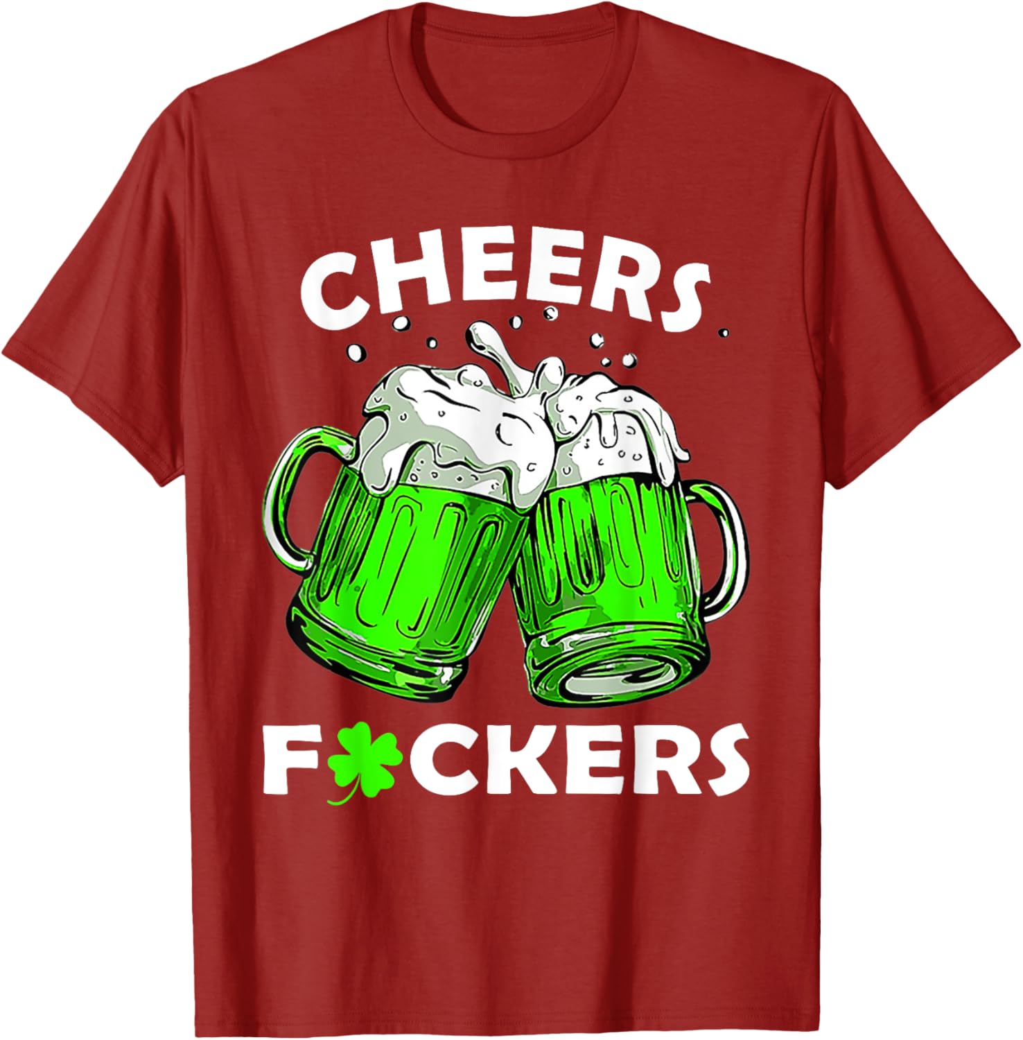 Cheers T-Shirt for St Patrick's Day Fun With Friends and Beer - 4