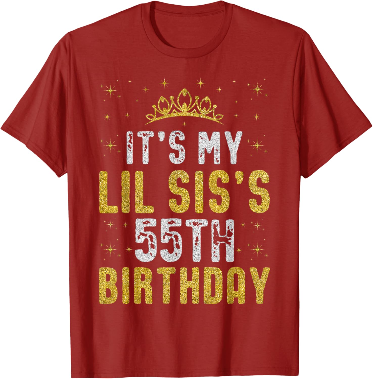 Happy 55th Birthday Lil Sis T-Shirt 1970 Vintage Birthday Gift - 9