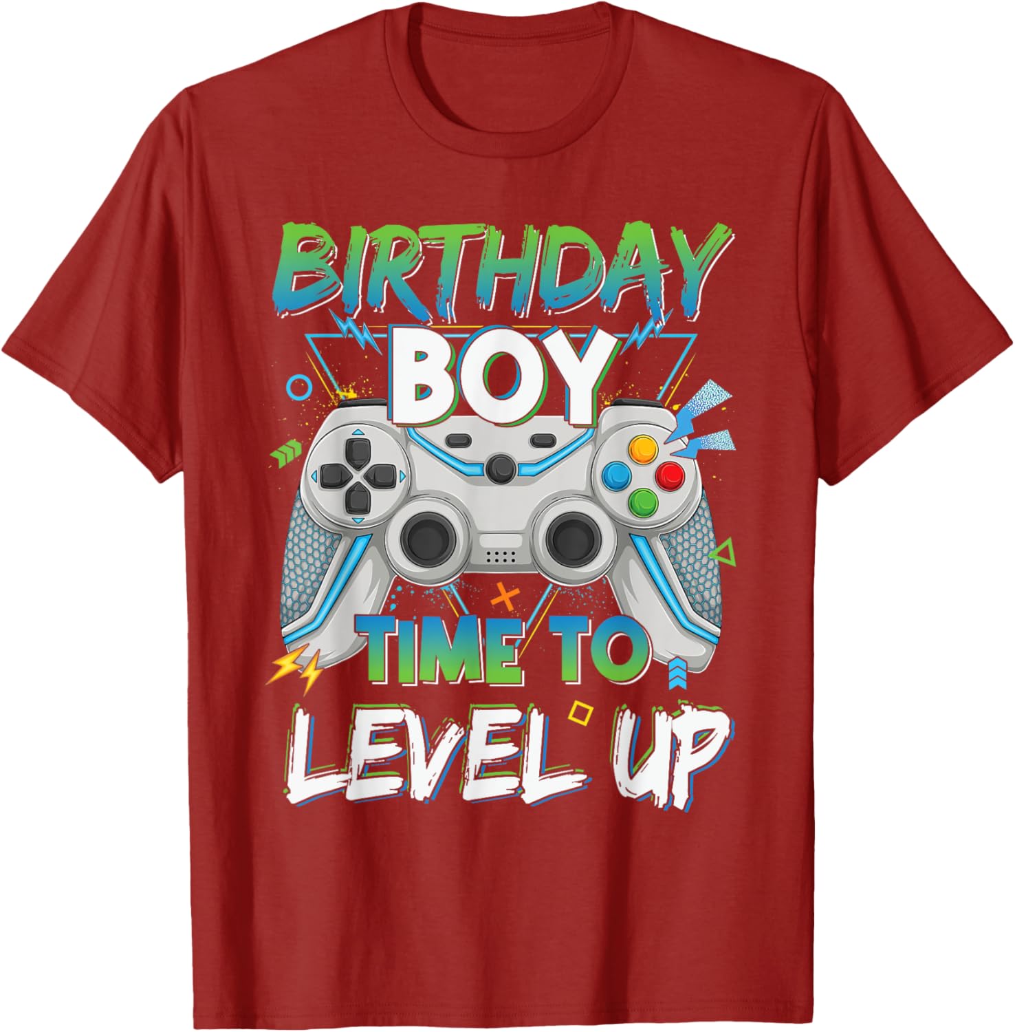 Level Up Gaming Birthday Boy T-Shirt for Young Gamer Boys - 24