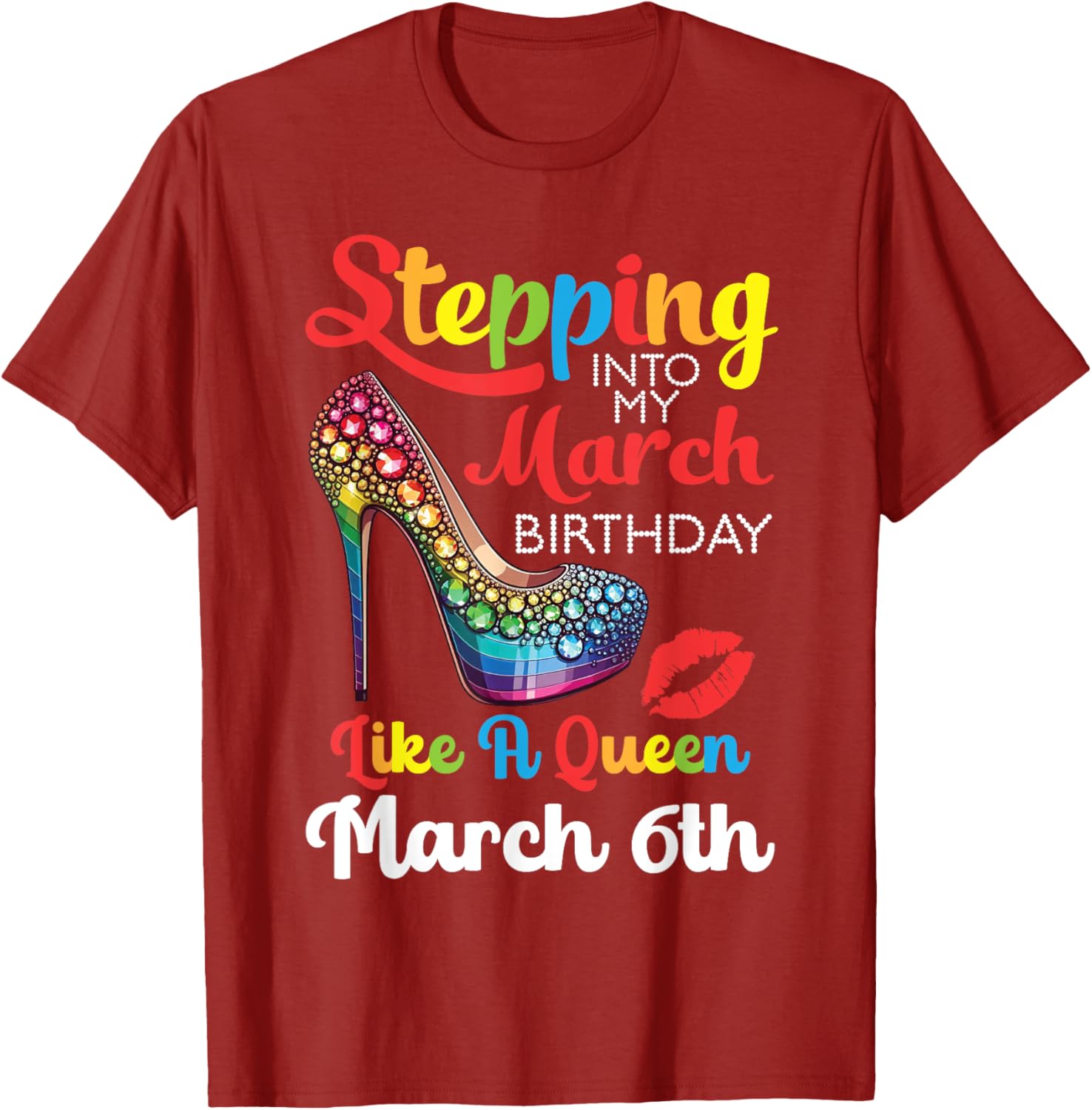 March Birthday Queen T-Shirt for Celebrating Your Special Day March 6th - 3