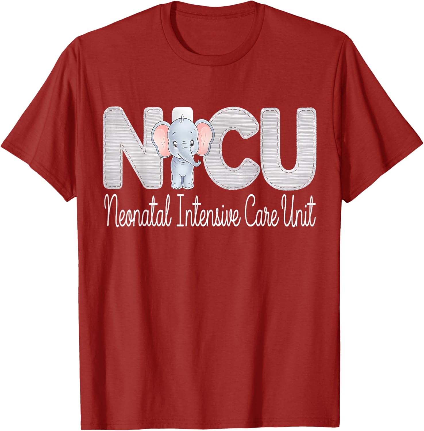 Cute Neonatal ICU Nurse Elephant T-Shirt for NICU RNs and Staff - 9