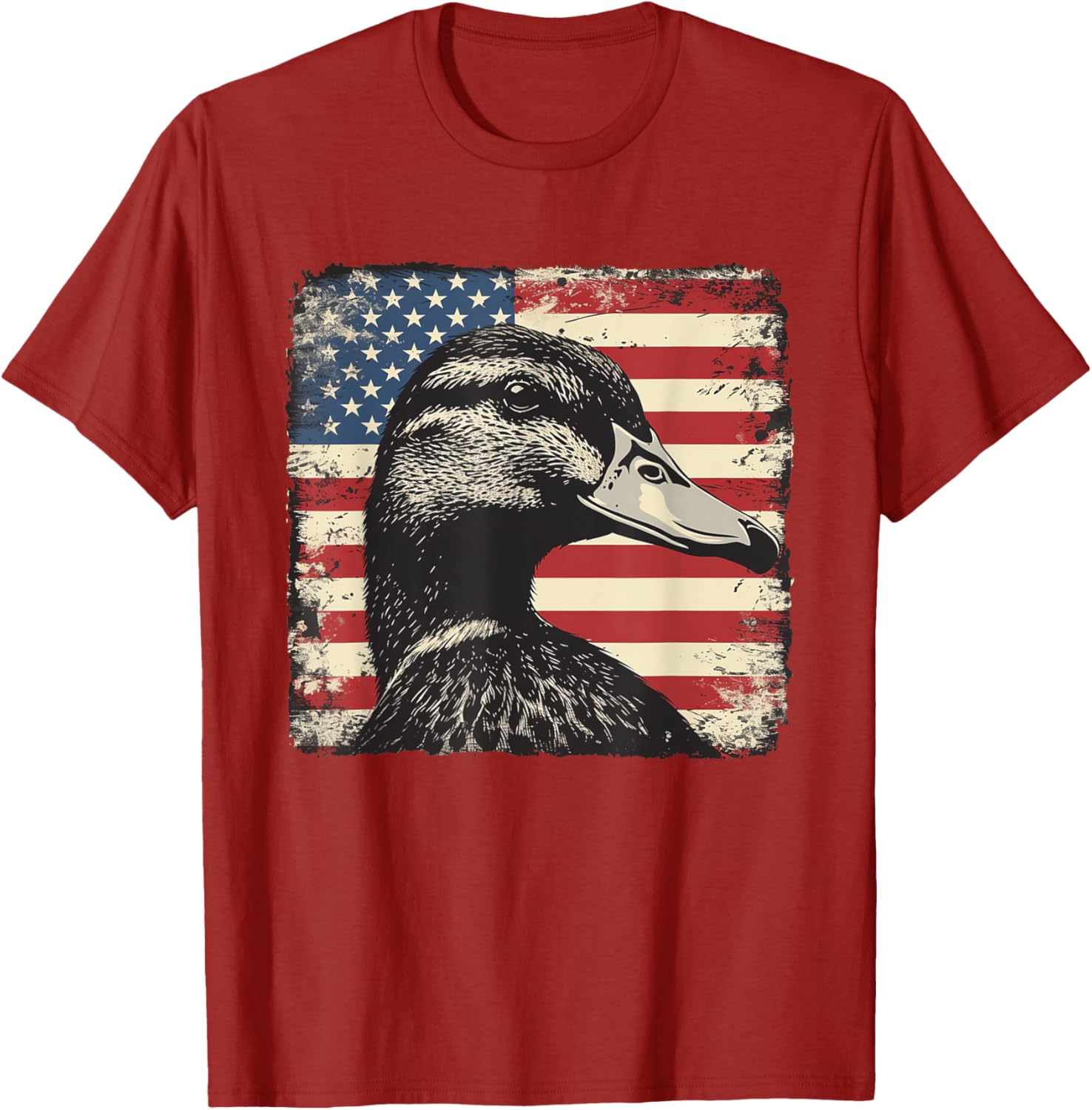 America Flag Duck Shirt for 4th of July | Fun Men's and Women's Tee - 7