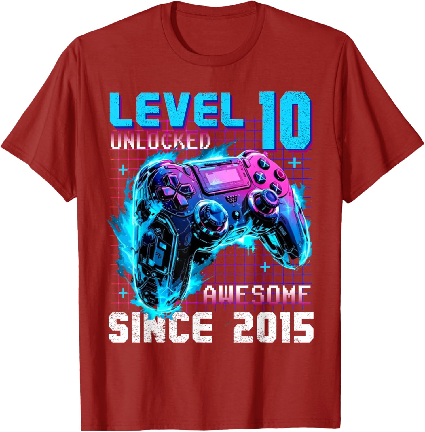 Level 10 Unlocked Gaming T-Shirt for 10th Birthday Celebration - 10