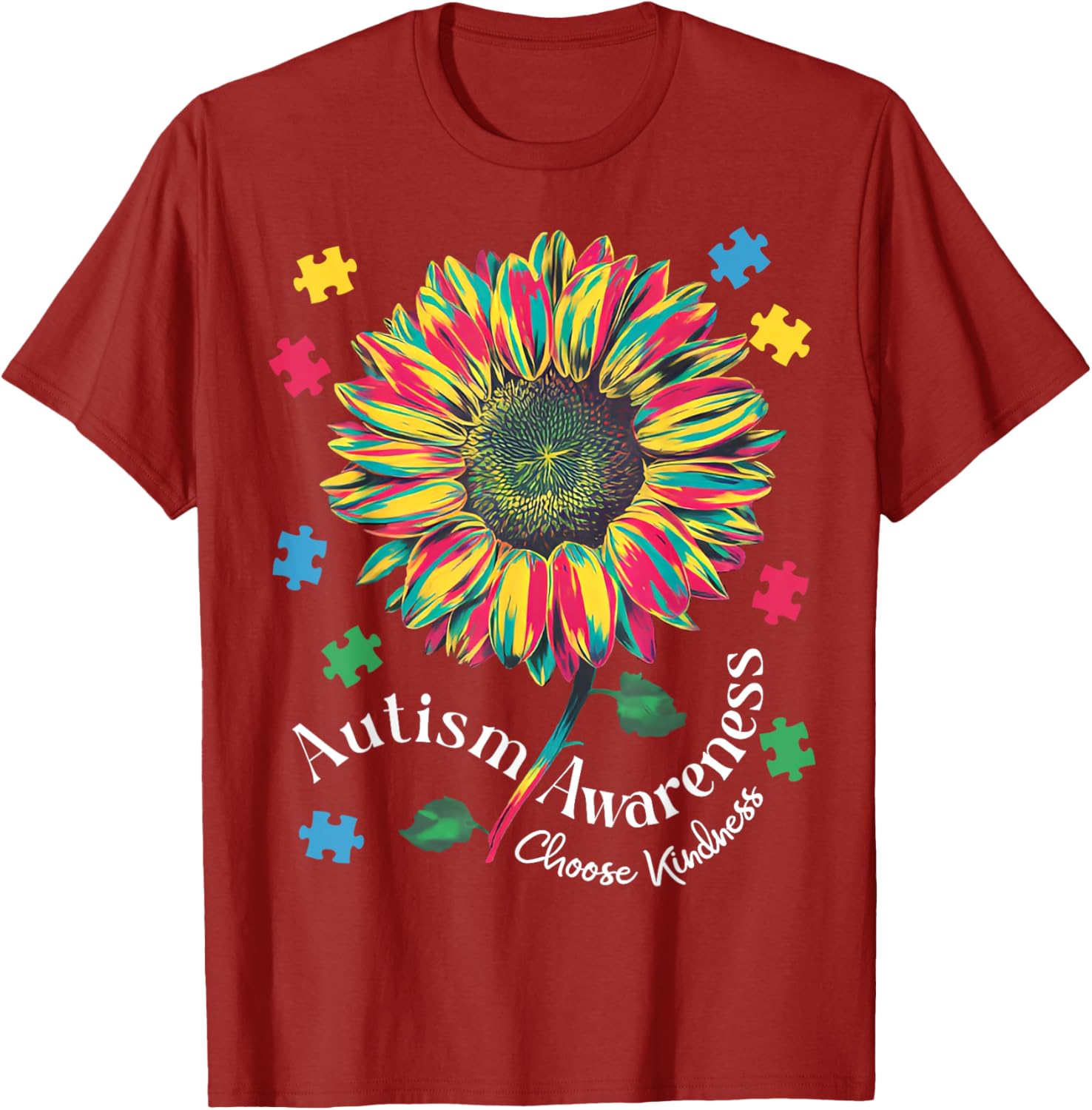 Autism Awareness Choose Kindness T-Shirt for Boys and Girls - 11