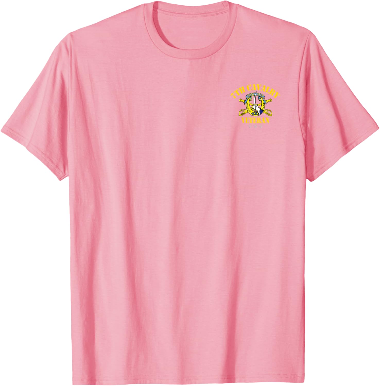 7th Cavalry Regiment Veteran T-Shirt with Patriotic Flag for Veterans Day - 3