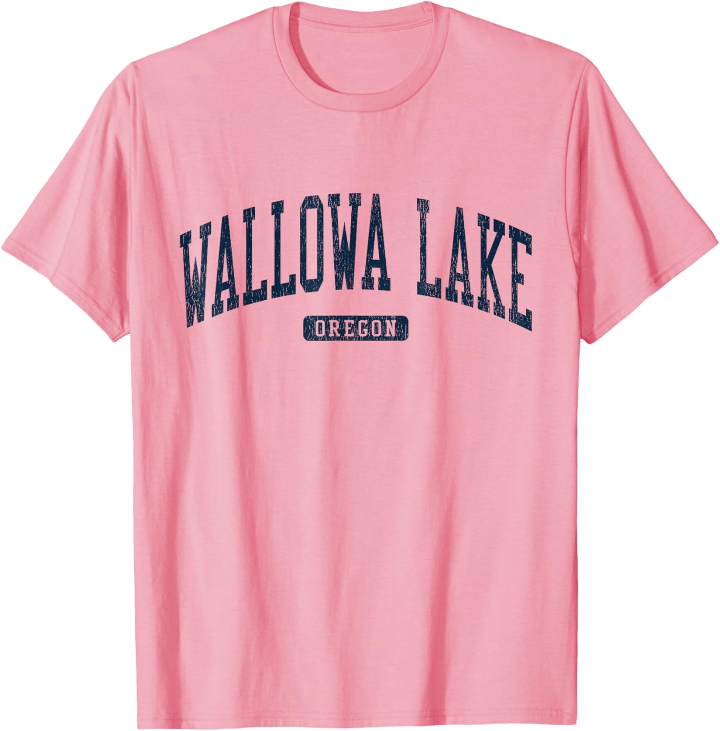 Wallowa Lake Oregon College Style Blue T-Shirt for Casual Wear - 8