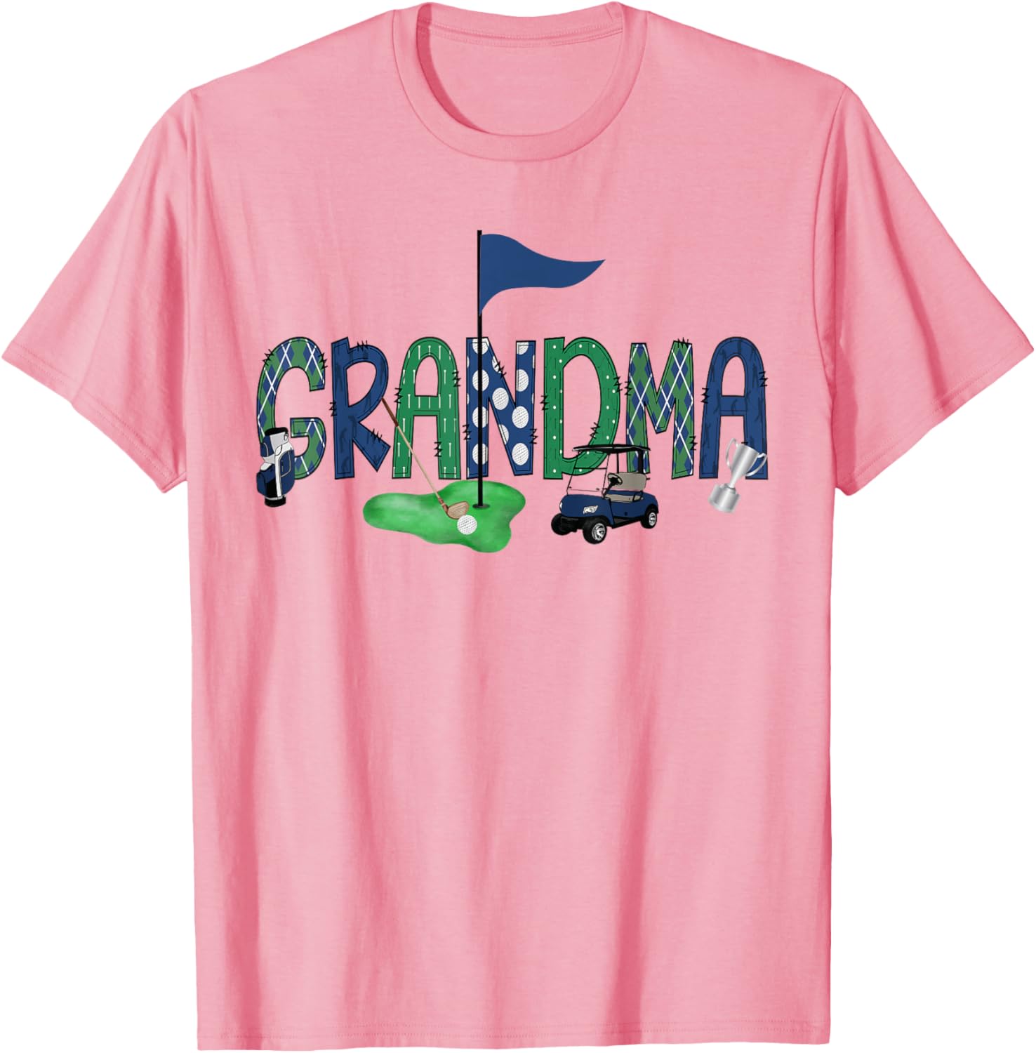Grandma Of The Birthday Boy Golf T-Shirt for Hole in One Celebration - 3