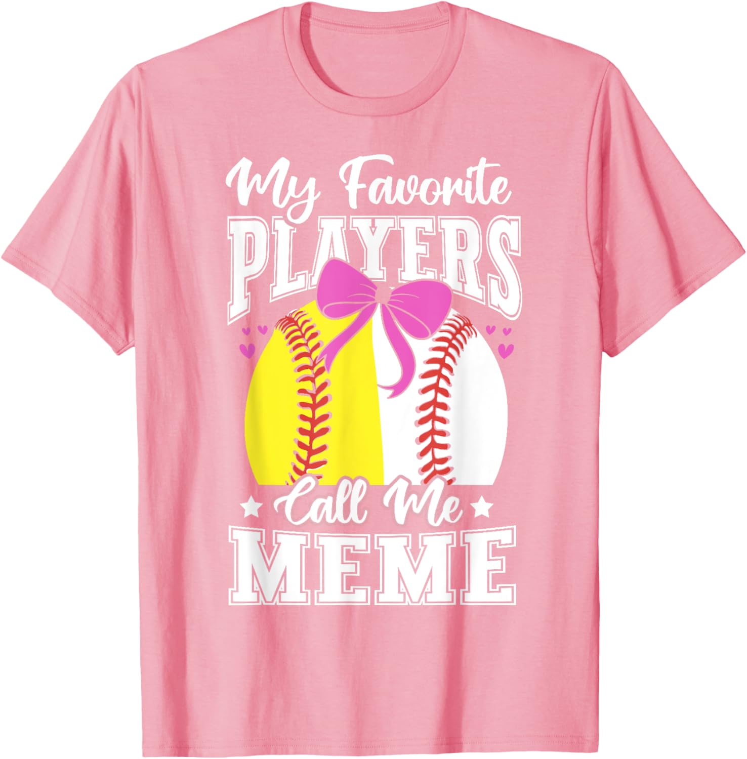Baseball Grandma's Favorite Softball Players Meme T-Shirt for Fans - 1