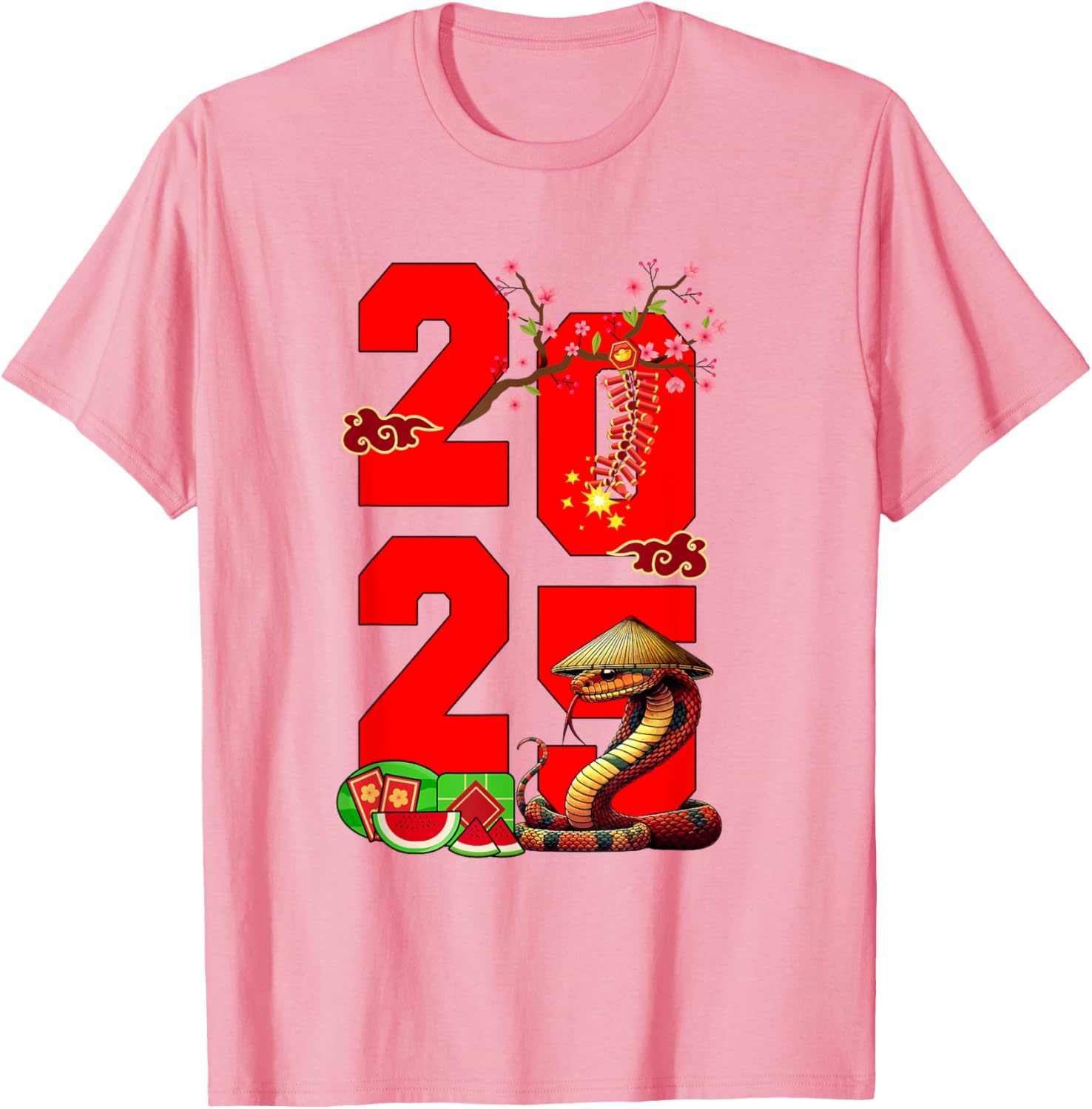 2025 Vietnamese Lunar New Year Snake Family T-Shirt for Festive Fun - 8
